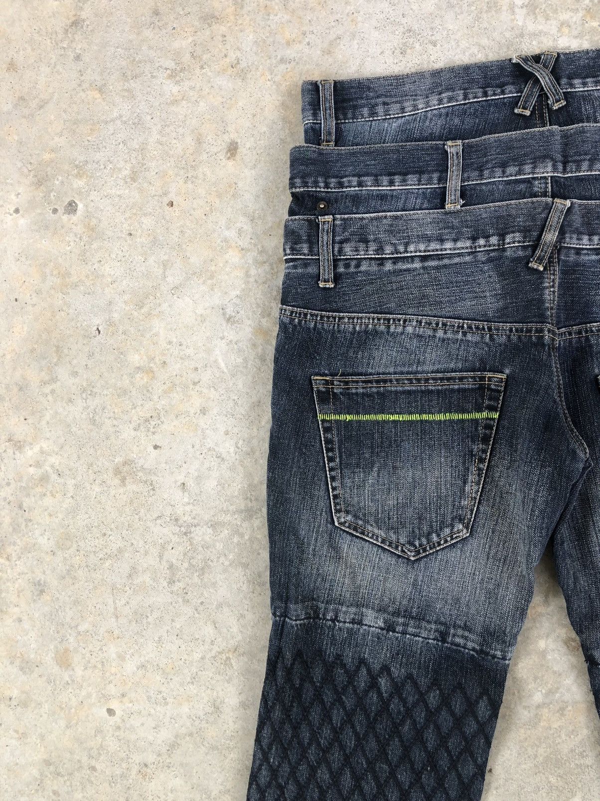 PPFM PPFM Double Waist Punk Style Distressed Jeans Size US 32 / EU 48 - 9 Thumbnail