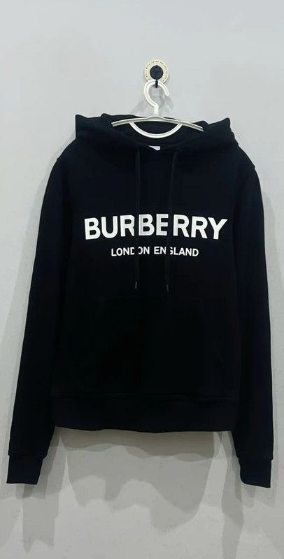 Burberry Burberry Black Cotton Men's Hoodie Size US L / EU 52-54 / 3 - 1 Thumbnail