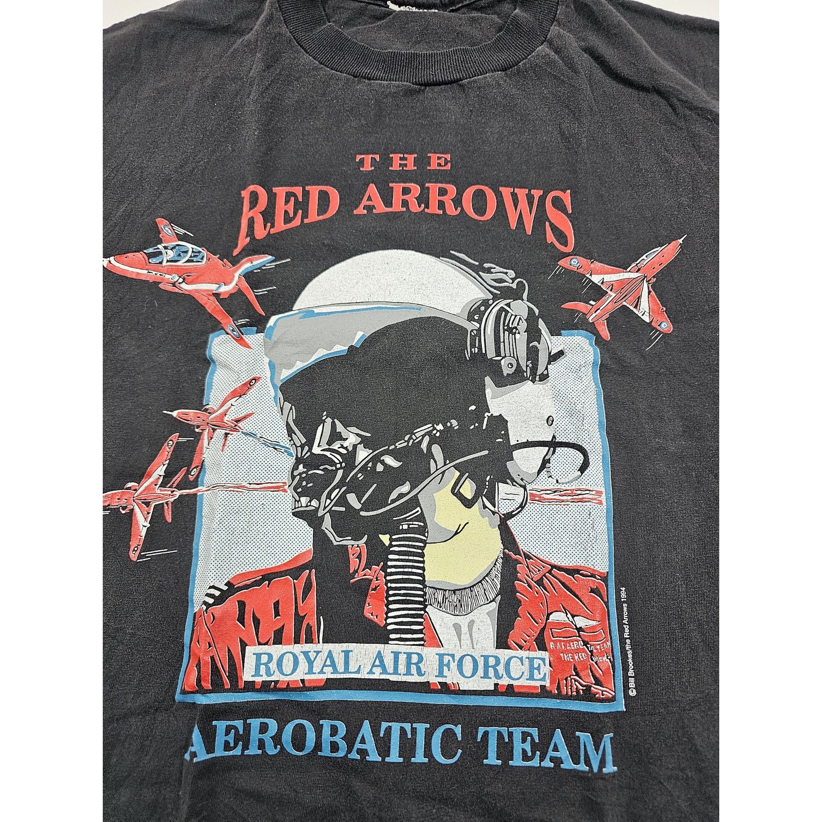 Other The Red Arrows RAF Acrobratic Team 90s Black T-shirt Sz L Size US L / EU 52-54 / 3 - 4 Thumbnail