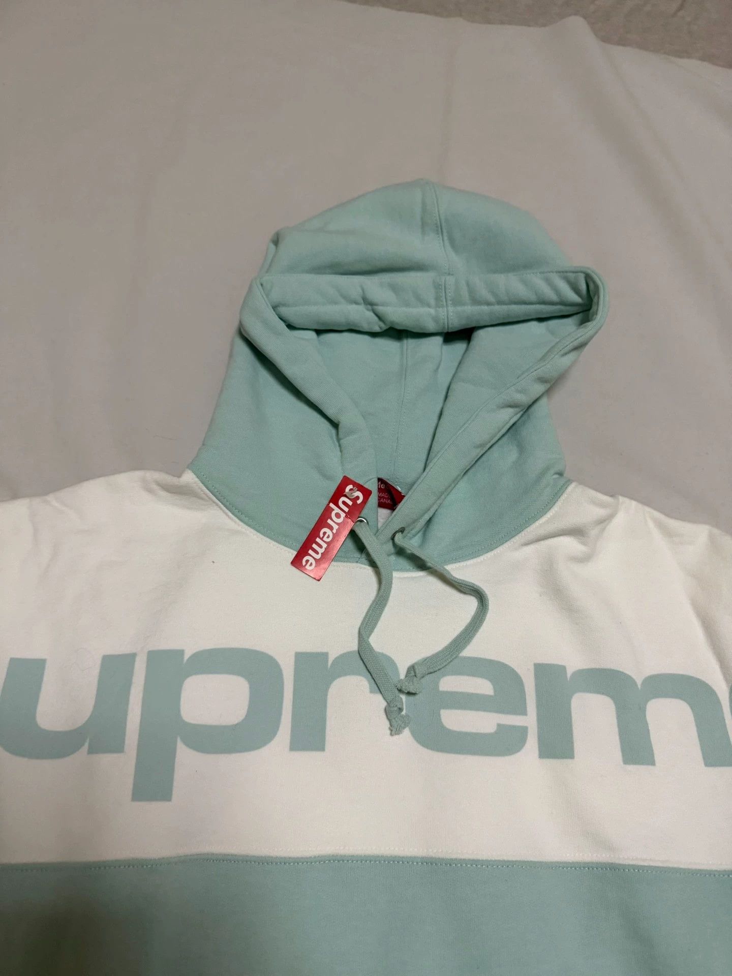 Supreme Supreme big logo blocked hoodie M new w/ tags Size US M / EU 48-50 / 2 - 2 Thumbnail