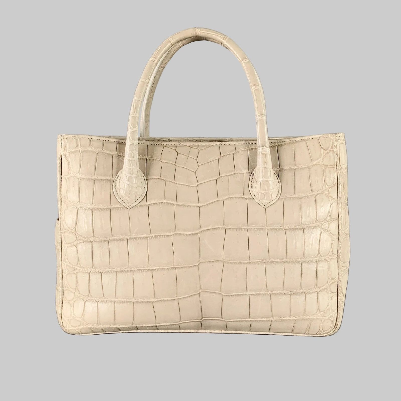 Other GIOSA Grey Crocodile Leather Tote Handbag Size ONE SIZE - 1 Thumbnail
