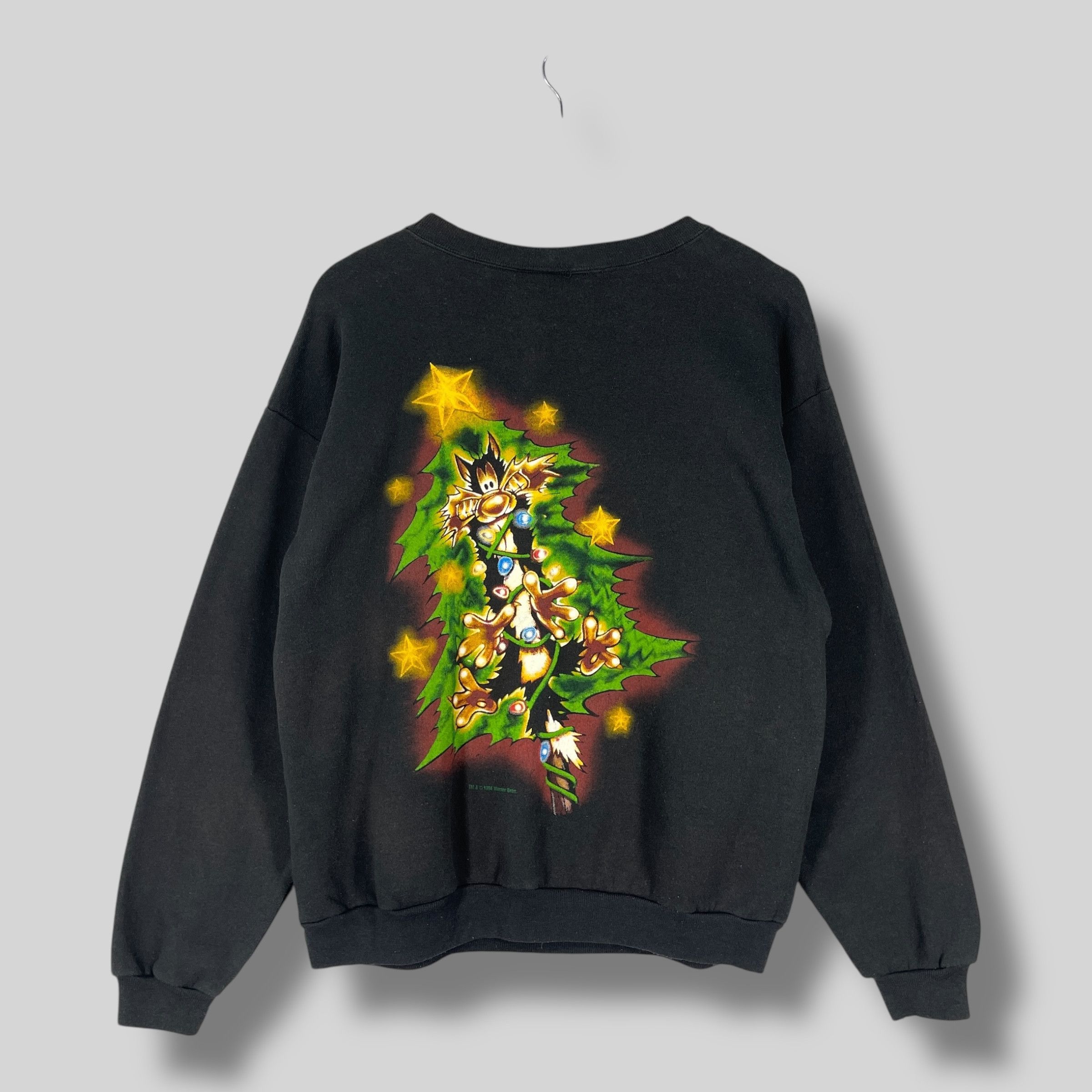 Warner Bros Vintage 90s TWEETY Christmas Celebration Printed Sweatshirt Size US M / EU 48-50 / 2 - 8 Thumbnail