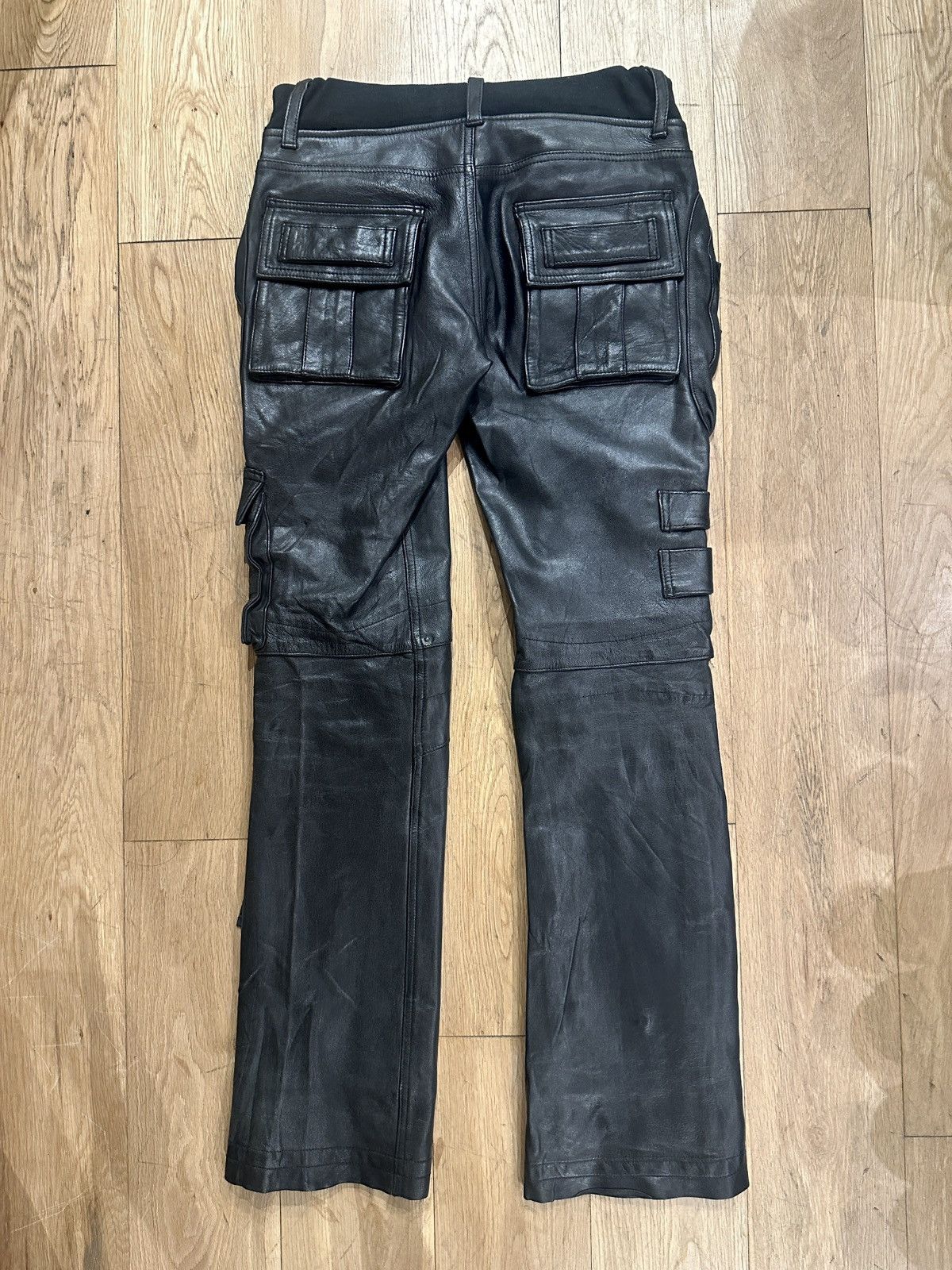 Yasuyuki Ishii Yasuyuki Ishii Gunslinger Goat Leather Cargos Size US 33 - 2 Thumbnail