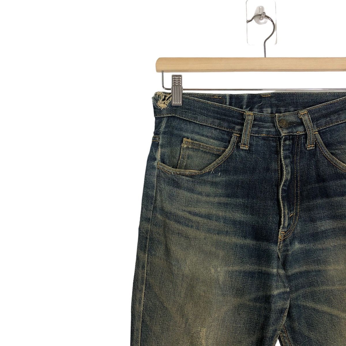 Denime 🔥Rare Distressed Denim Jeans Denime Japan Punk Style Size US 28 / EU 44 - 7 Thumbnail