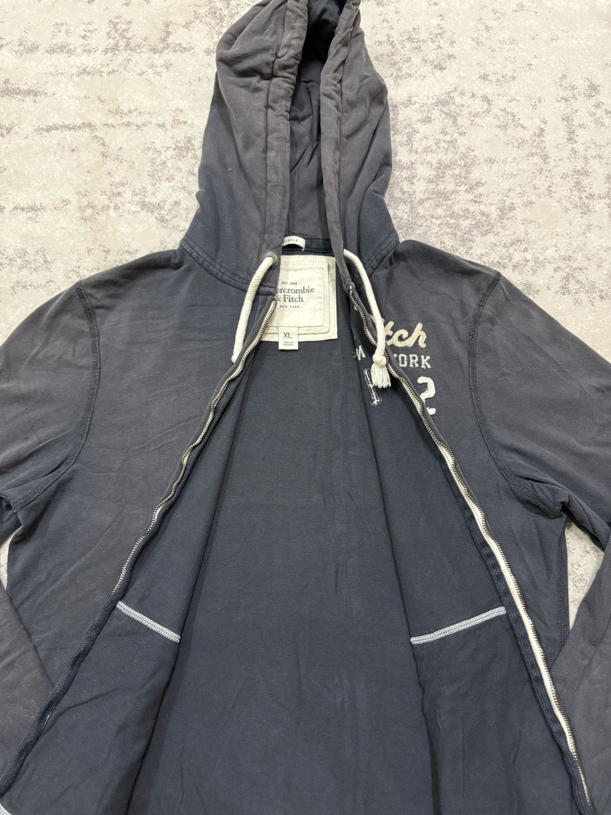 Abercrombie & Fitch Vintage Abercrombie&Fitch Zip Up Swester Hoodie Size US M / EU 48-50 / 2 - 9 Thumbnail