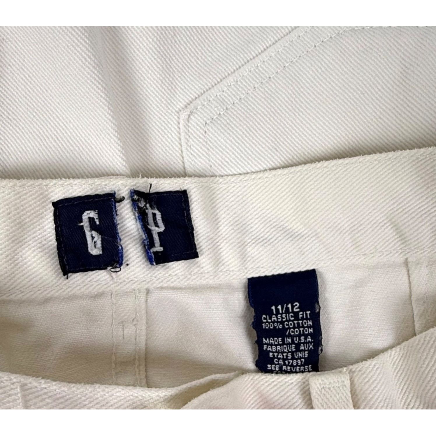 Gap Vintage 90's Gap Classic Fit Tapered Women's White Jeans Den Size 28" / US 6 / IT 42 - 3 Thumbnail