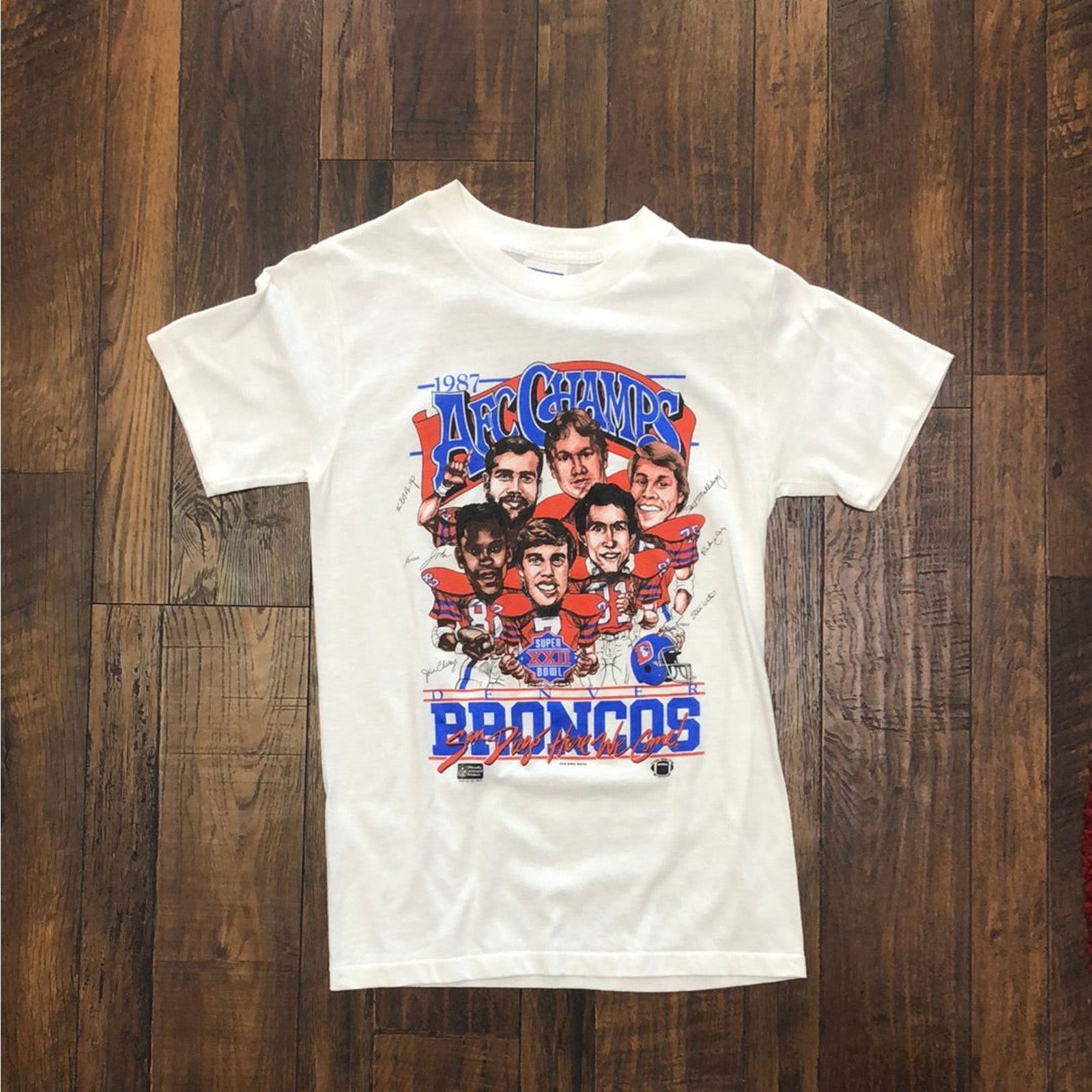 NFL Vintage 1987 Denver Broncos AFC Champs Shirt M Size US M / EU 48-50 / 2 - 1 Thumbnail