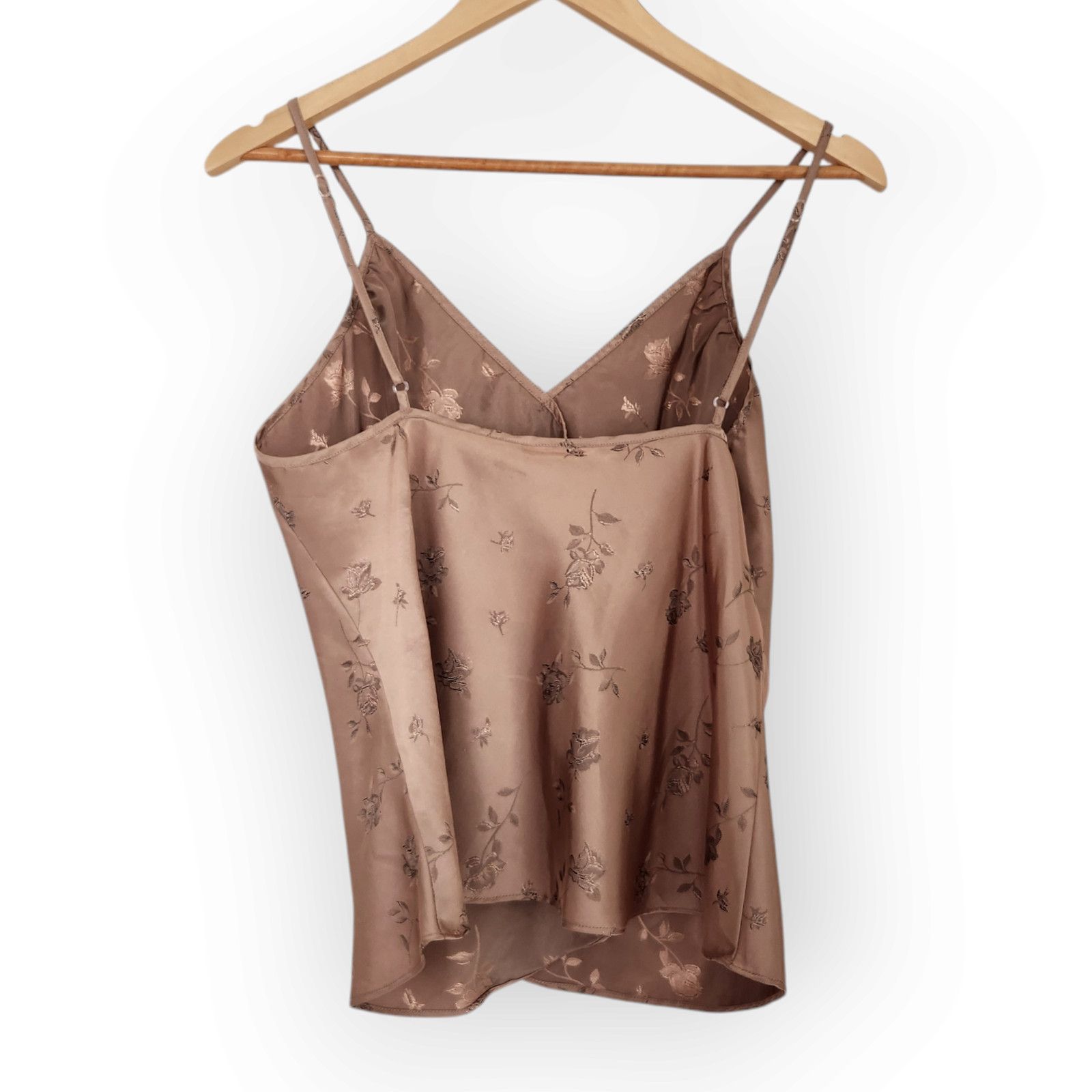 Vintage Vintage Secret Treasures Light Brown Jacquard Wrap Tank Top Size M / US 6-8 / IT 42-44 - 7 Thumbnail
