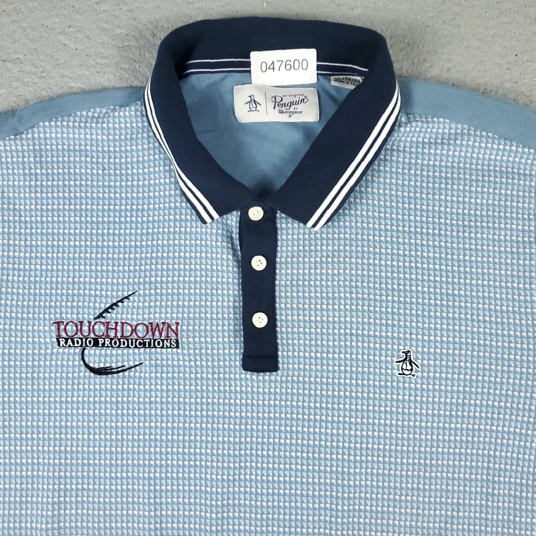 Original Penguin Original Penguin Polo Shirt Mens XL Blue Short Sleeve Cotton Casual Size US XL / EU 56 / 4 - 2 Thumbnail