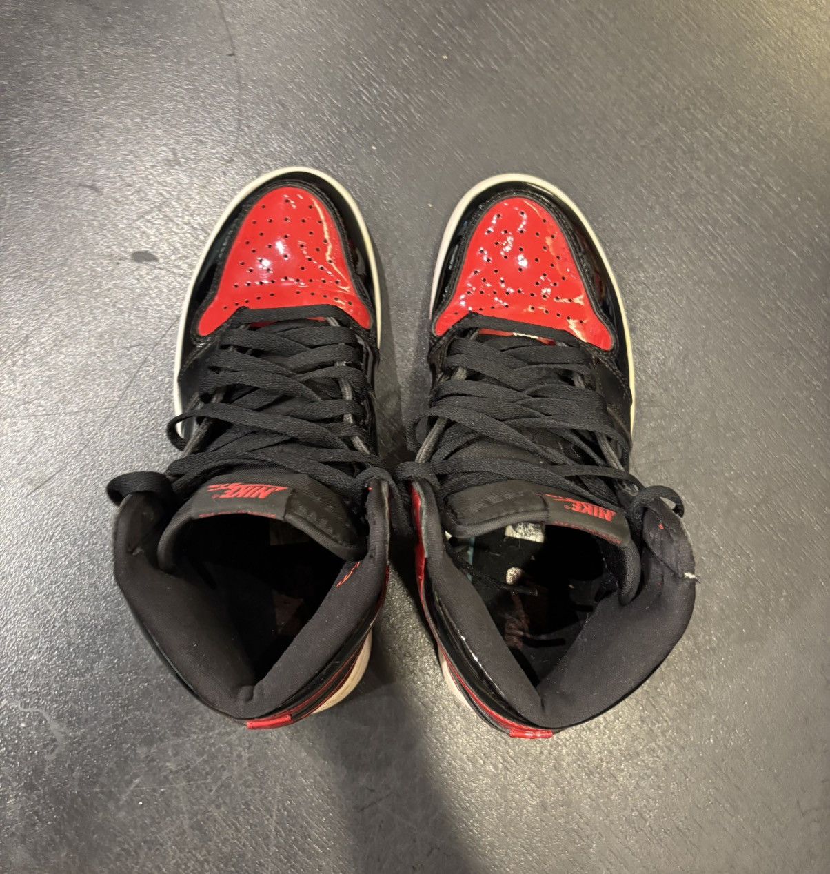 Jordan Brand Jordan 1 Retro High Patent Bred Size US 8.5 / EU 41-42 - 6 Thumbnail