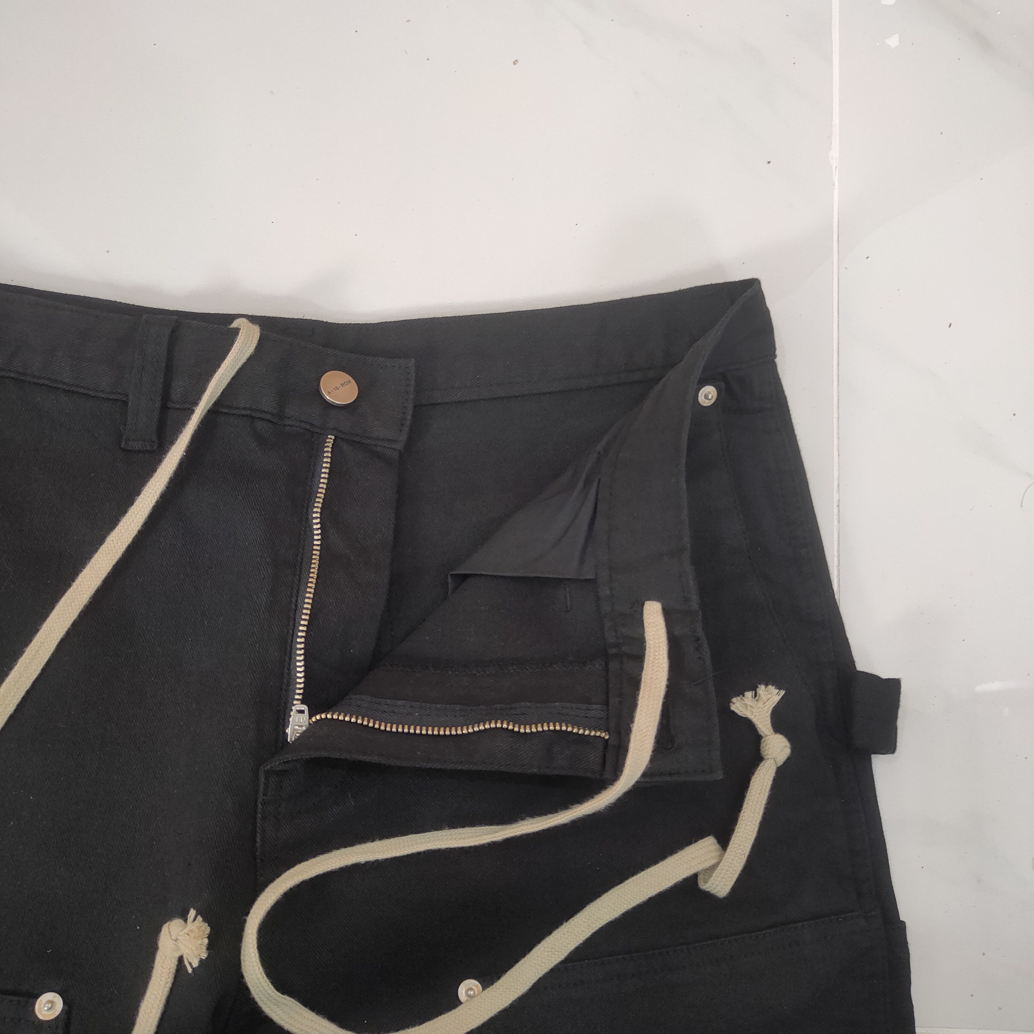 Japanese Brand ATTENTIONROW DOUBLE KNEE FLARED CARGO PANTS Size US 34 / EU 50 - 13 Thumbnail