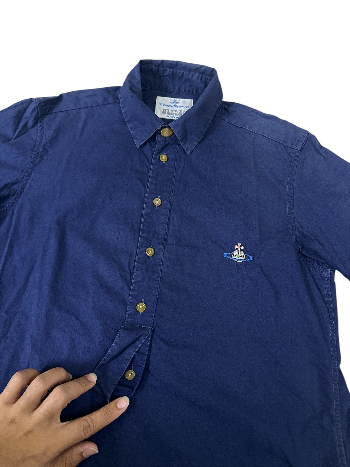Vivienne Westwood Vivienne Westwood Button Up Short Sleeve Shirt Lgb Goa Y2K Size US M / EU 48-50 / 2 - 3 Thumbnail