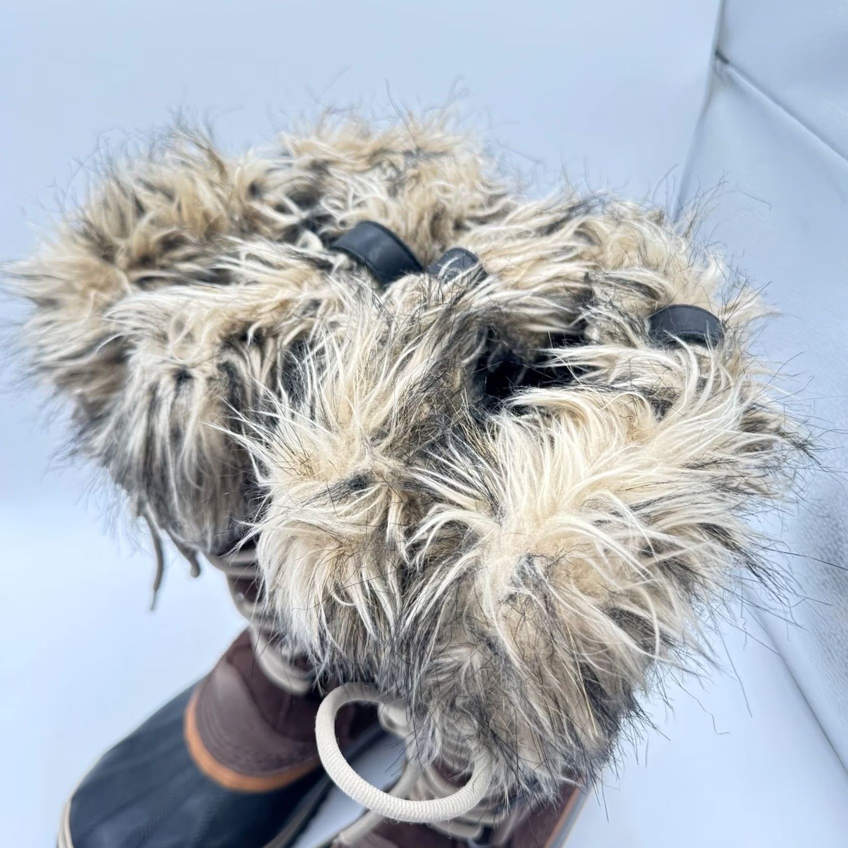 SOREL Sorel Boots Women 9 Joan Of Arctic Waterproof Leather Brown Faux Fur Lined Snow Boot Womens Size US 9 / IT 39 - 6 Thumbnail