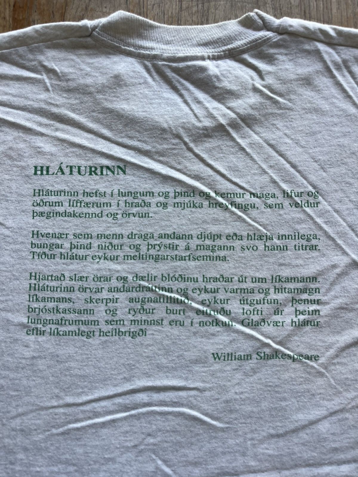 Vintage Vintage William Shakespeare HLATURINN 90’s T-shirt Size US XL / EU 56 / 4 - 8 Thumbnail