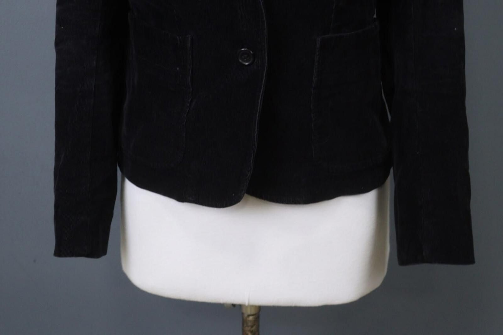 Lacoste Lacoste Black Cotton Corduroy Notch Blazer Jacket Size 38 Size M / US 6-8 / IT 42-44 - 3 Thumbnail