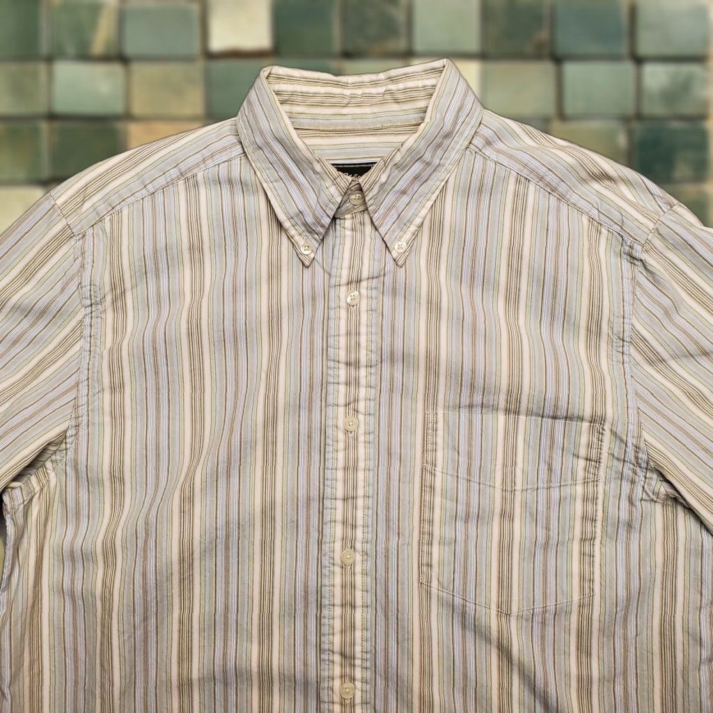 Eddie Bauer Eddie Bauer Shirt Men M Blue Green Striped 100% Cotton Long Sleeve Casual Size US M / EU 48-50 / 2 - 1 Thumbnail