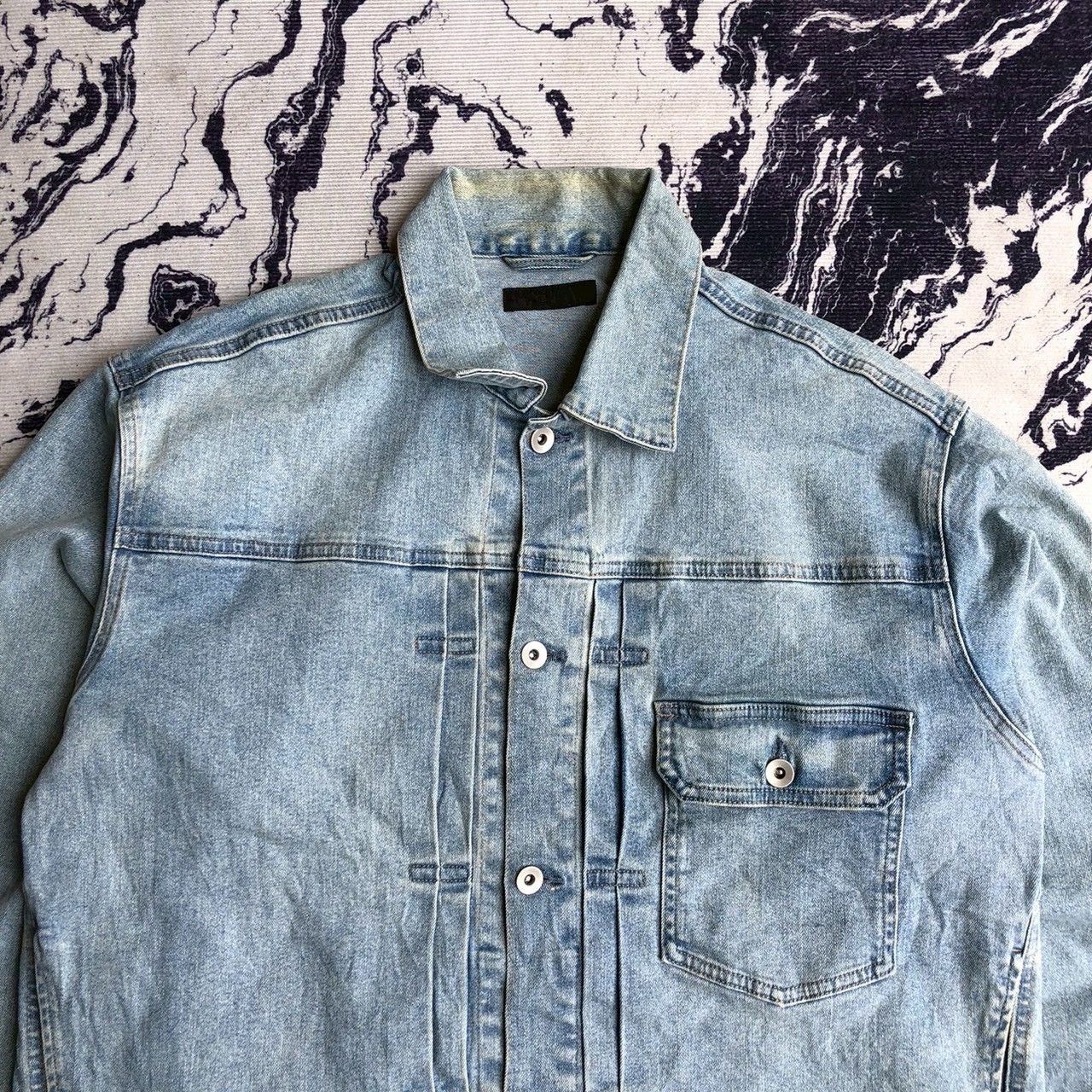 Uniqlo Uniqlo Type 1 Denim Jacket Light Blue Size US XL / EU 56 / 4 - 2 Thumbnail
