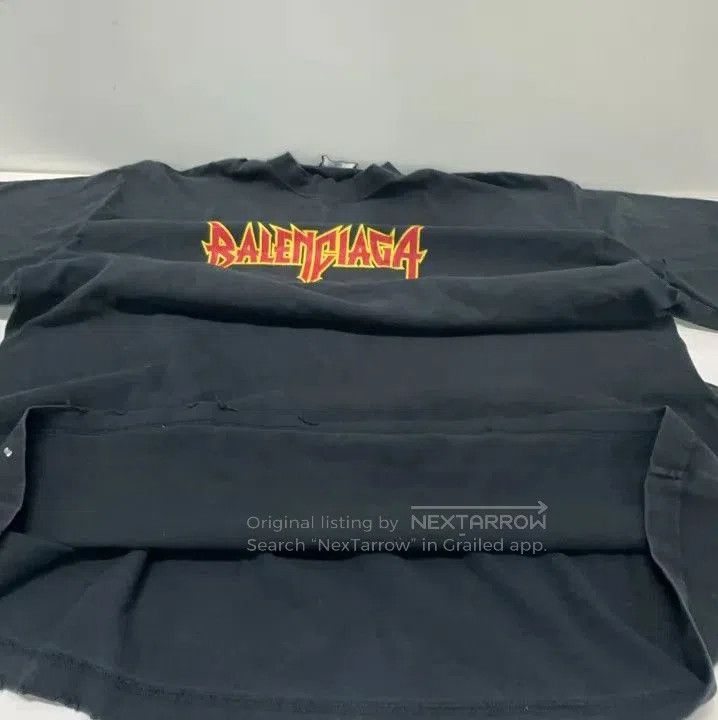 Balenciaga Balenciaga SS22 Metallica Graphic Black T. Size US M / EU 48-50 / 2 - 2 Thumbnail