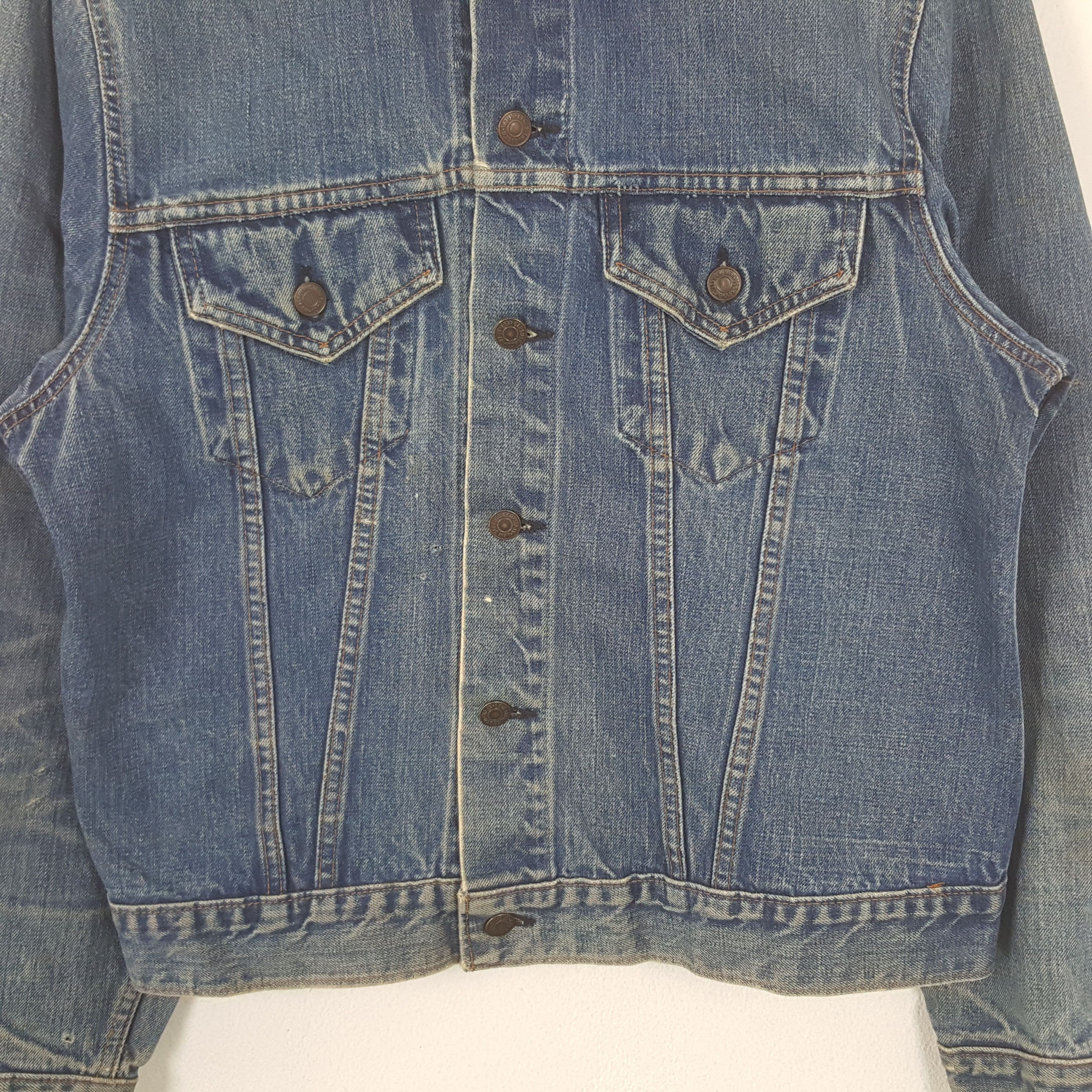 Levi's Vintage Levi's American Bikers Denim Jacket RR7 Size US M / EU 48-50 / 2 - 2 Thumbnail