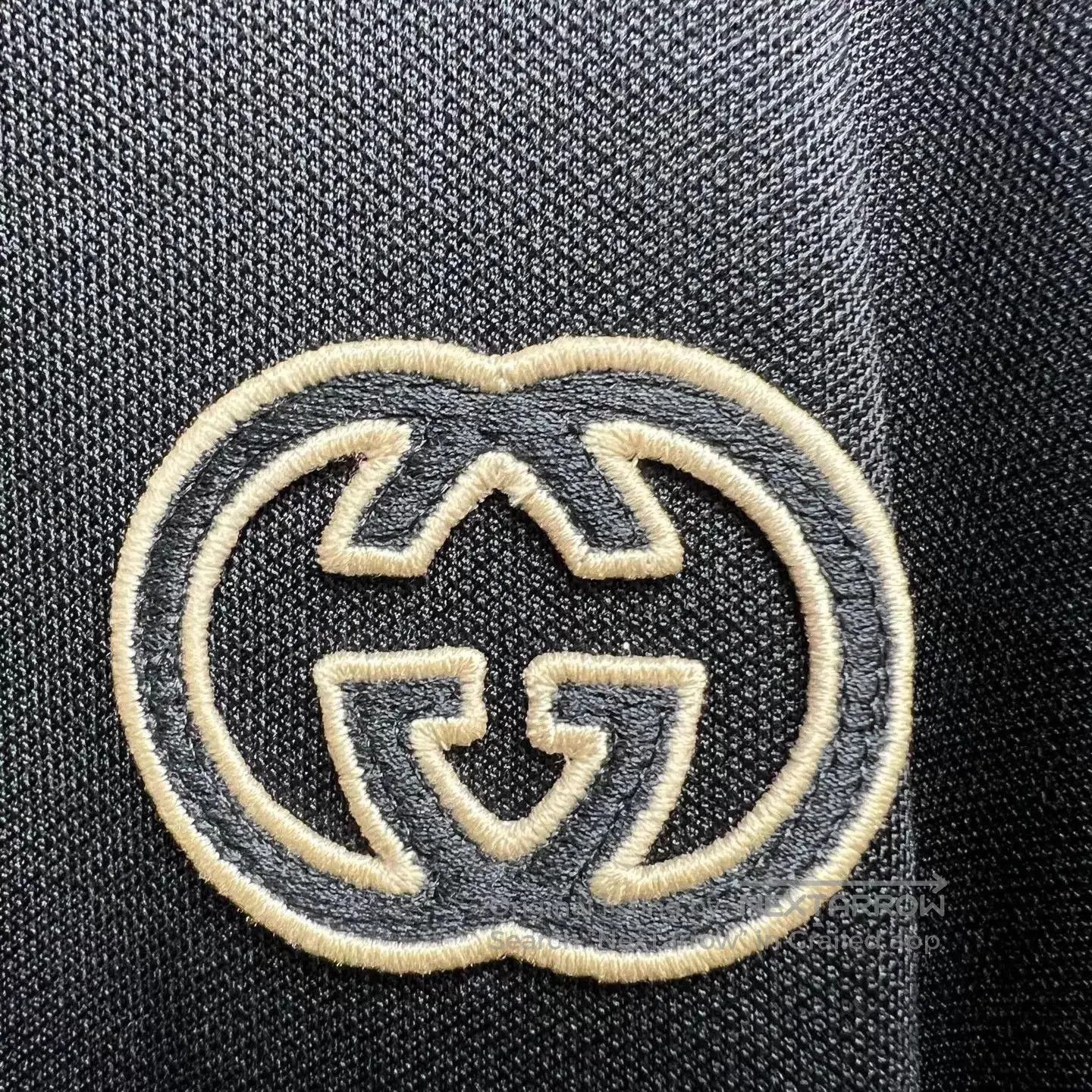 Gucci Black Half-Zip Collar Sweatshirt with Logo. Size US XL / EU 56 / 4 - 4 Thumbnail