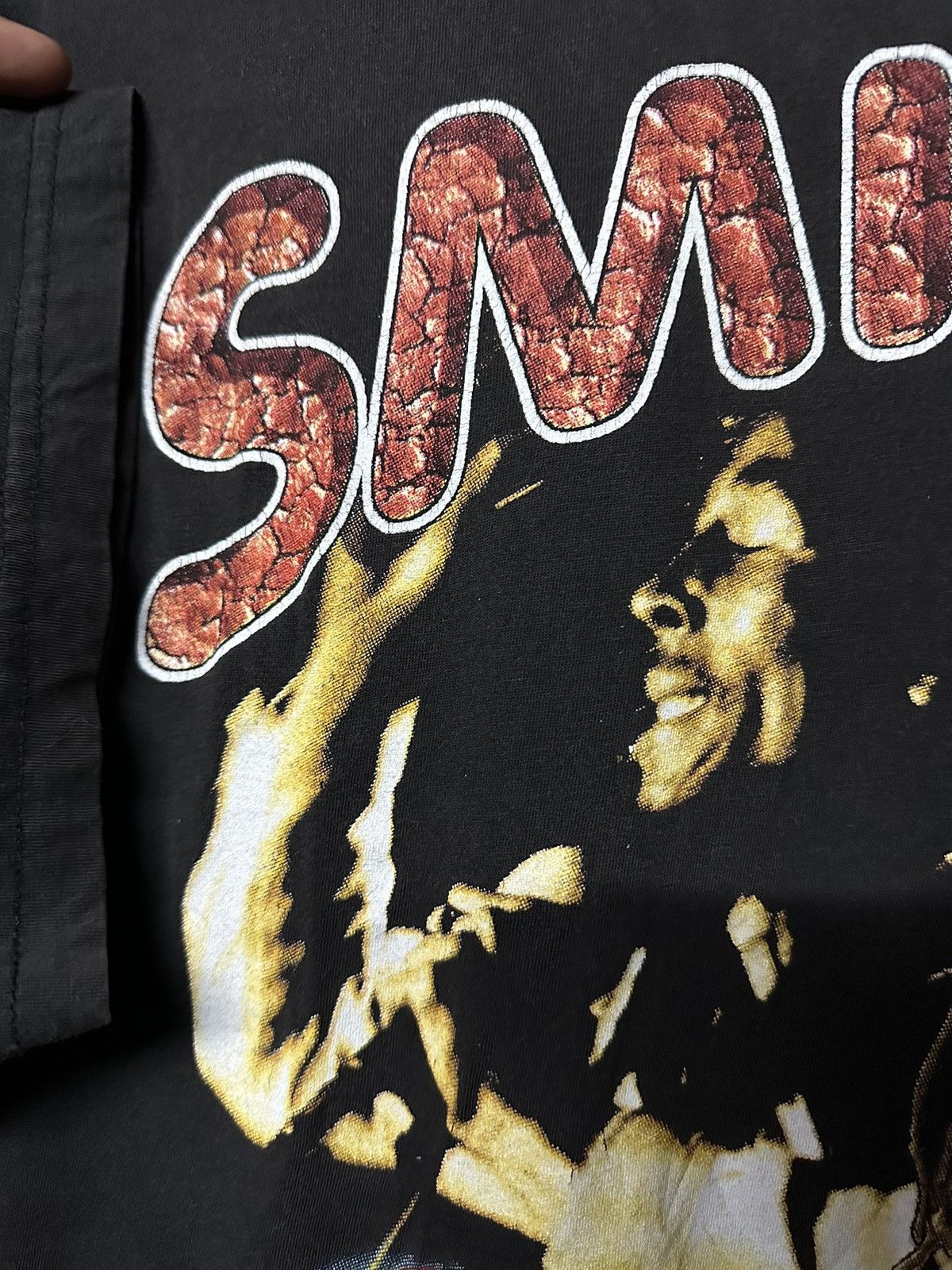 Band Tees Rare Vintage 90s Bob Marley Smile Faded Rap tee Size US XL / EU 56 / 4 - 10 Thumbnail