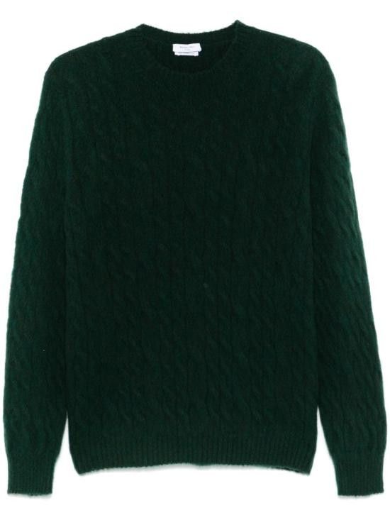 Boglioli BOGLIOLI Men Sweater 91566 FB48030580 Green Size US XL / EU 56 / 4 - 1 Thumbnail