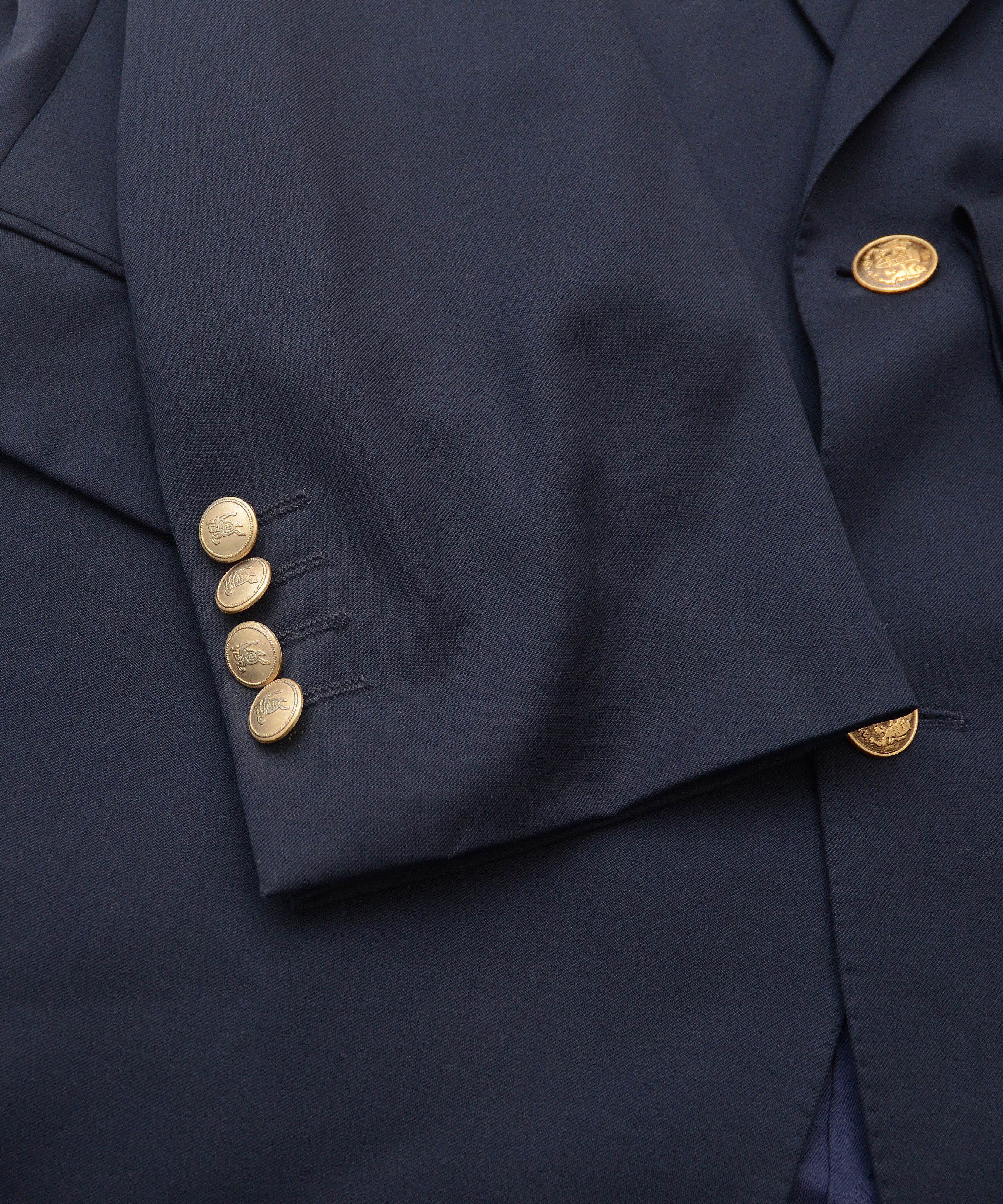 Burberry Luxury Burberry London Super 100 Blazer Navy Old Money Size 50R - 6 Thumbnail