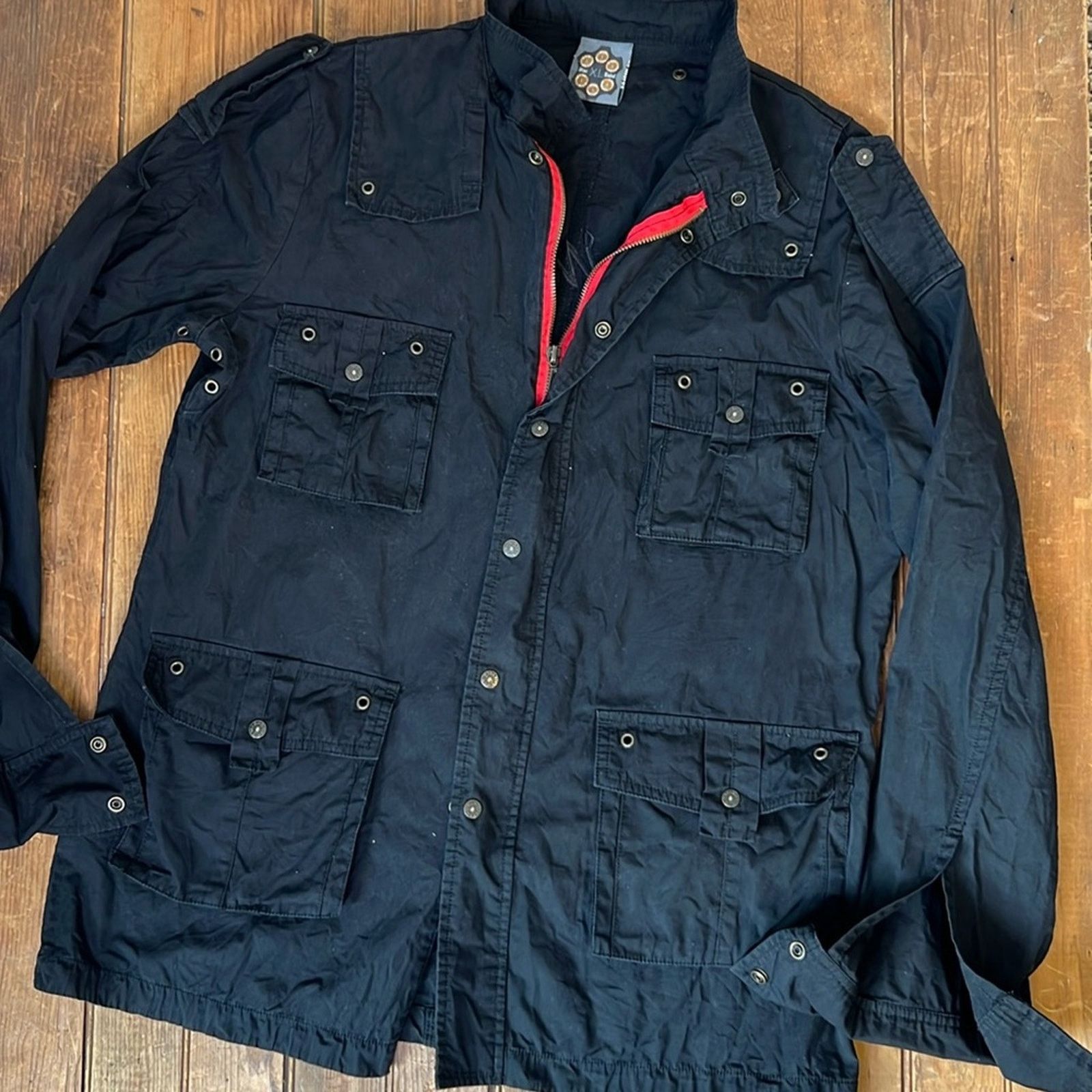 Vintage Women’s Vintage Y2K Gunmetal Blac Label cotton coat skater Size XL / US 12-14 / IT 48-50 - 1 Thumbnail