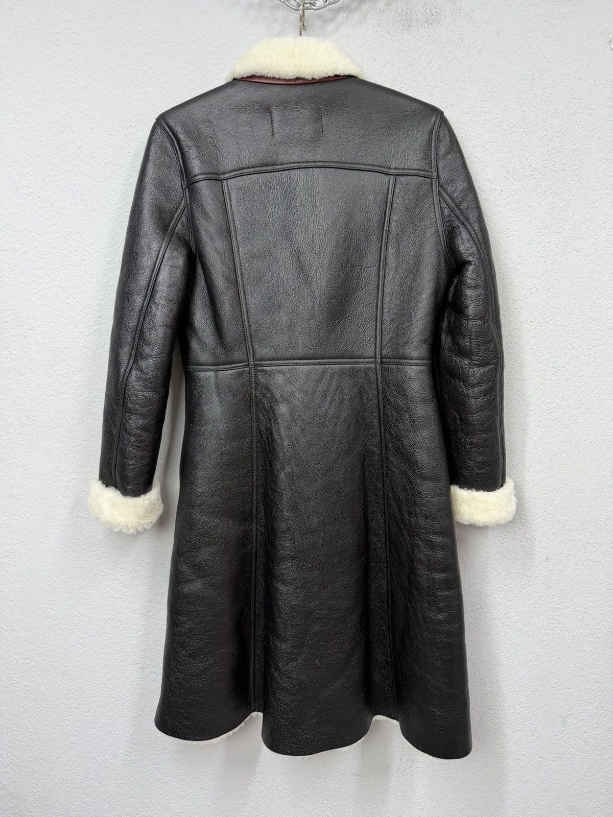 If Six Was Nine Acne Studios Shearling Lamb Leather Coat Jacket Size S / US 4 / IT 40 - 13 Thumbnail
