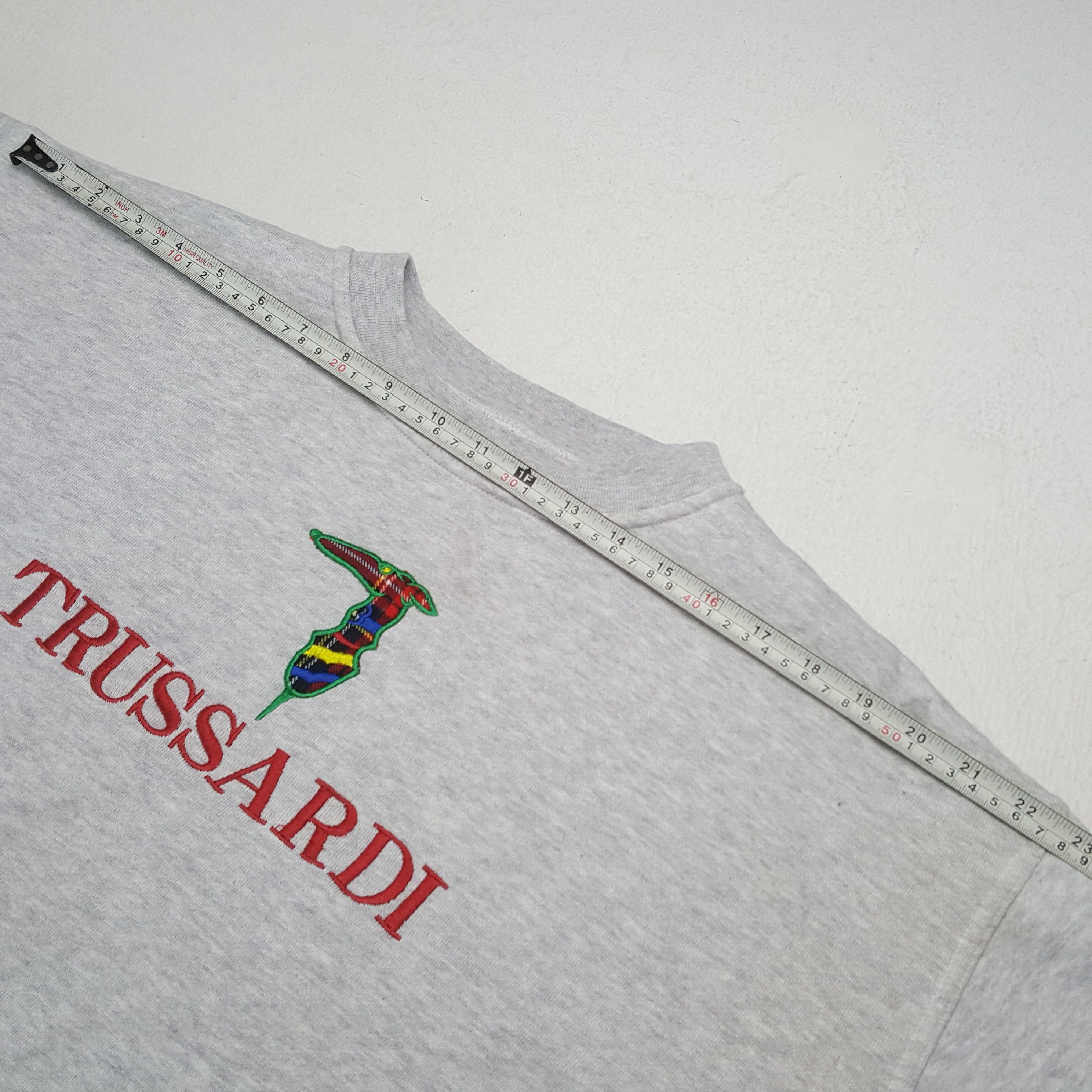 Trussardi TRUSSARDI Logo Spellout Design Sweatshirt C292N11 Size US L / EU 52-54 / 3 - 5 Thumbnail