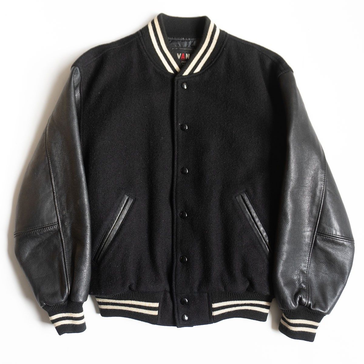 Vintage VAN JAC Leather-sleeved varsity jacket Size M Size US M / EU 48-50 / 2 - 1 Thumbnail