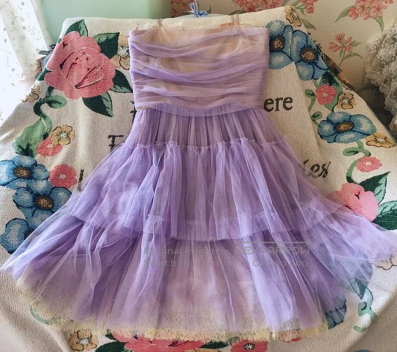Valentino Valentino Lavender lace princess dress Size M / US 6-8 / IT 42-44 - 3 Thumbnail