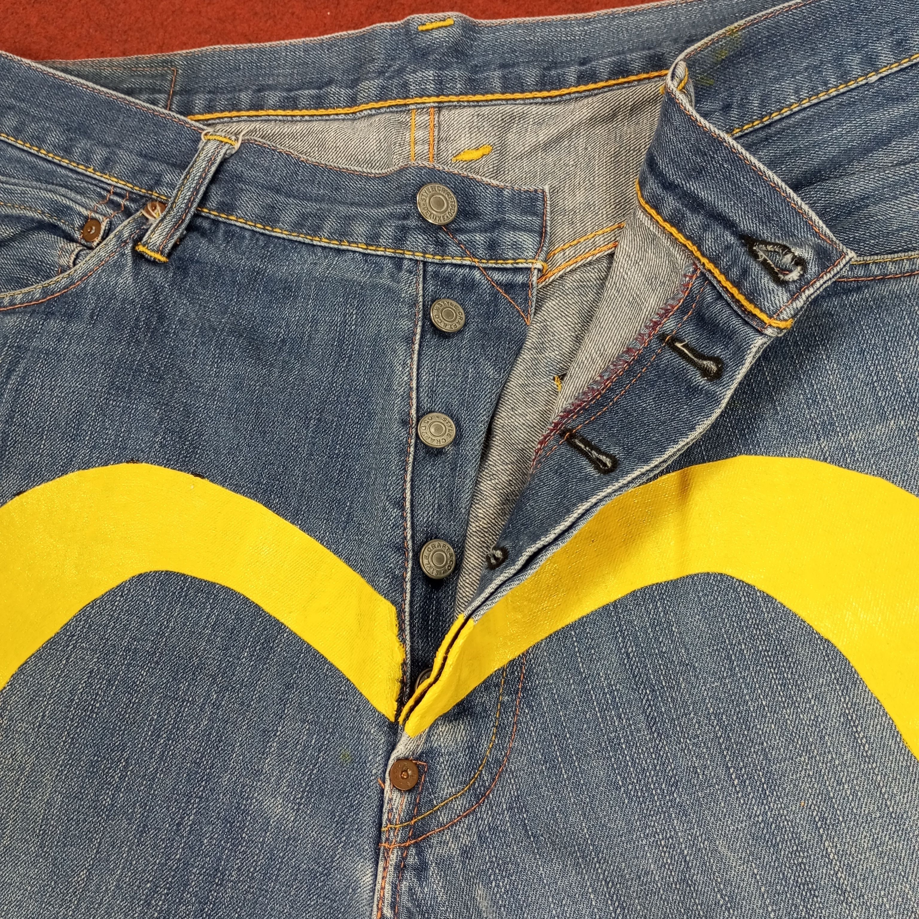 Evisu × Japanese Brand × Vintage Evisu Japanese Brand Fashion Style Custom Daicock Jeans Size US 36 / EU 52 - 12 Thumbnail