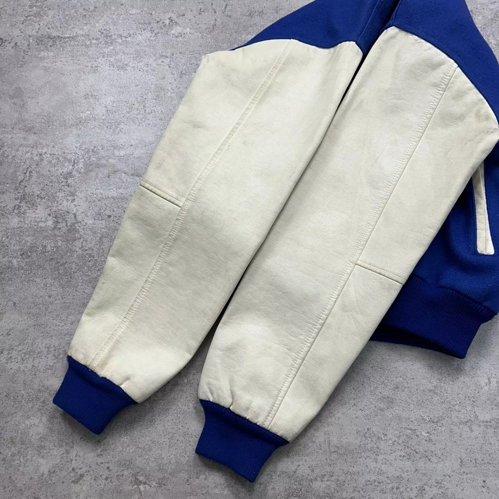Chalk Line × NHL × Vintage NEW YORK RANGERS VARSITY JACKET LETTERMAN SPELL OUT Size US M / EU 48-50 / 2 - 7 Thumbnail