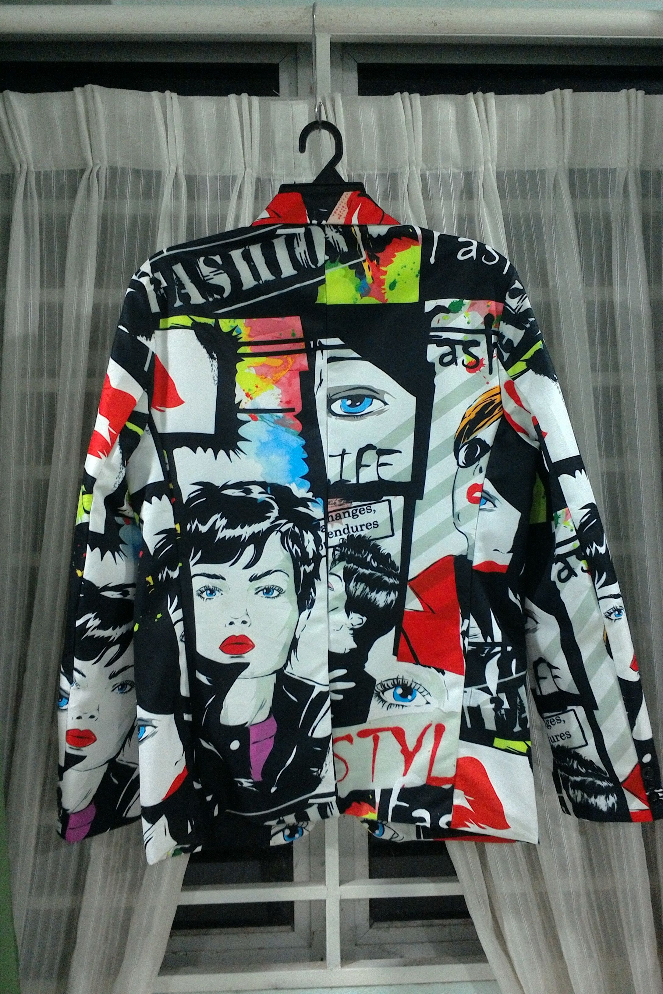 Japanese Brand Over print Blazer jacket Size US M / EU 48-50 / 2 - 2 Thumbnail