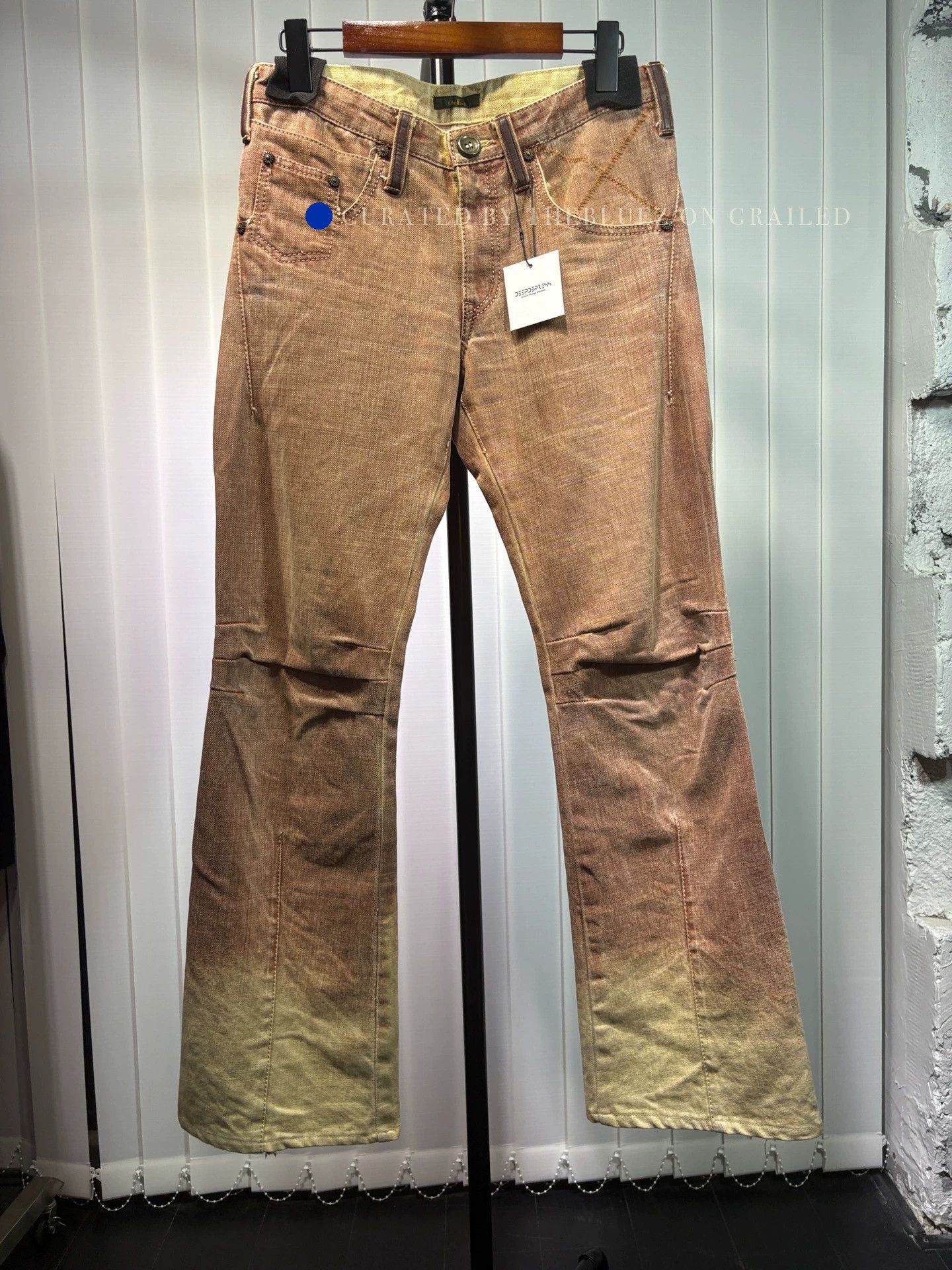 Obelisk Y2K Gradient Tie-Dye Wide Leg Jeans Size US 30 / EU 46 - 1 Thumbnail