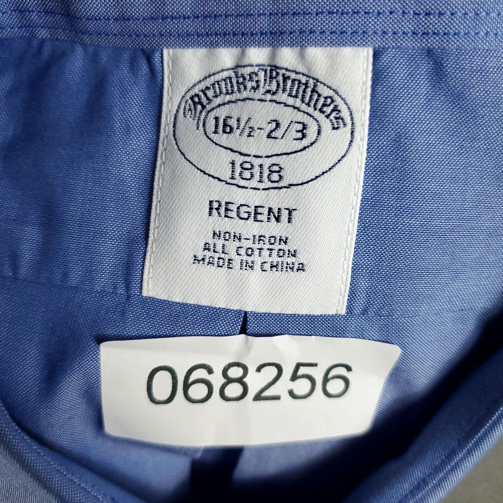 Brooks Brothers Brooks Brothers Dress Shirt Mens 16.5 Blue Regent Button Up Long Sleeve Size 46R - 8 Thumbnail