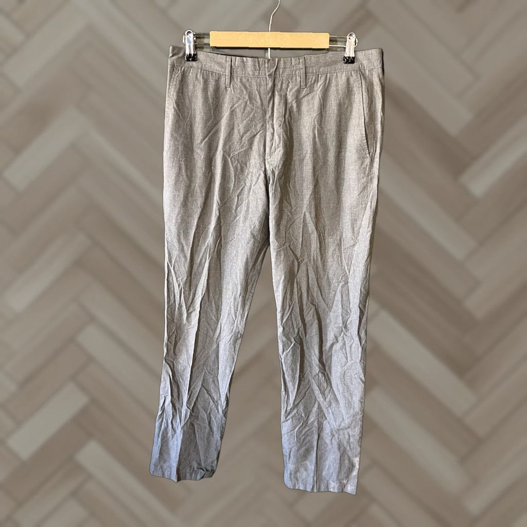 J.Crew J.CREW Mens Gray Business Pants Size 32 x 34 Chino Work Trousers Regular fit Men’s Size US 32 / EU 48 - 1 Thumbnail