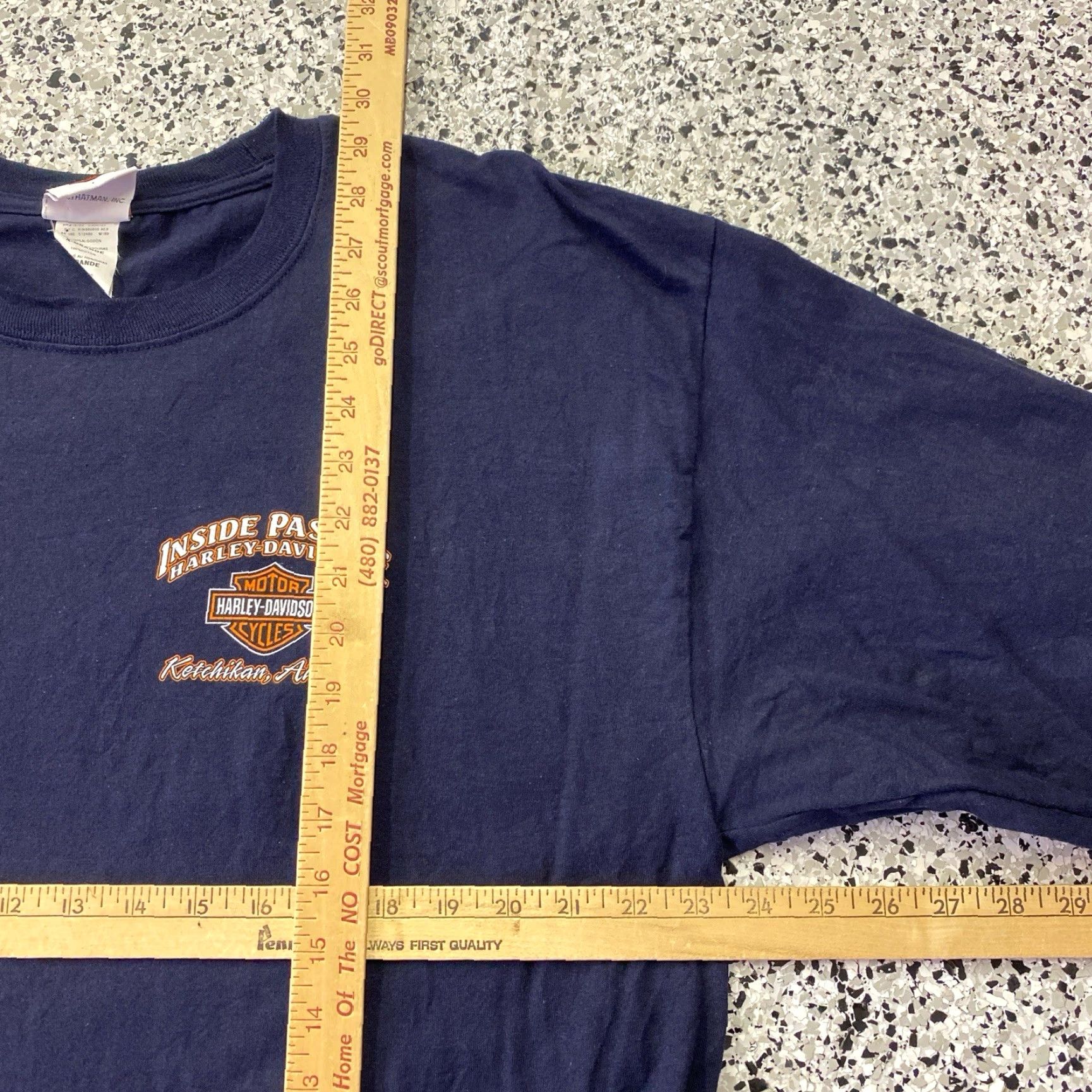 Harley Davidson VINTAGE Harley-Davidson T Shirt Adult XL Blue Crew Neck Short Sleeve Graphic Print 90s 00s Motorcycle Size US XL / EU 56 / 4 - 4 Thumbnail