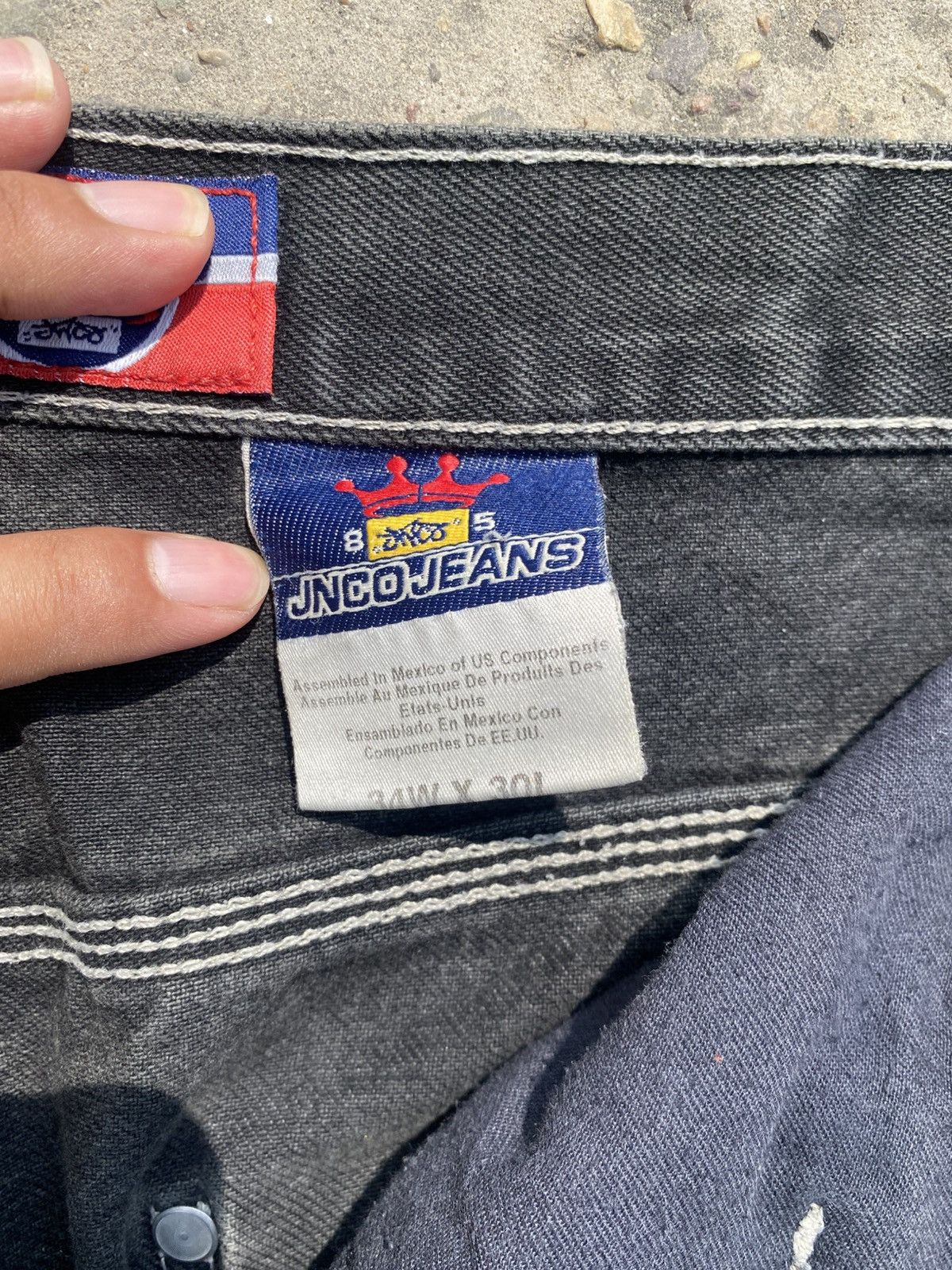 JNCO JNCO Jeans Y2K 90S Size 34W/30L Jet Black XXL Pockets Size US 34 / EU 50 - 11 Thumbnail