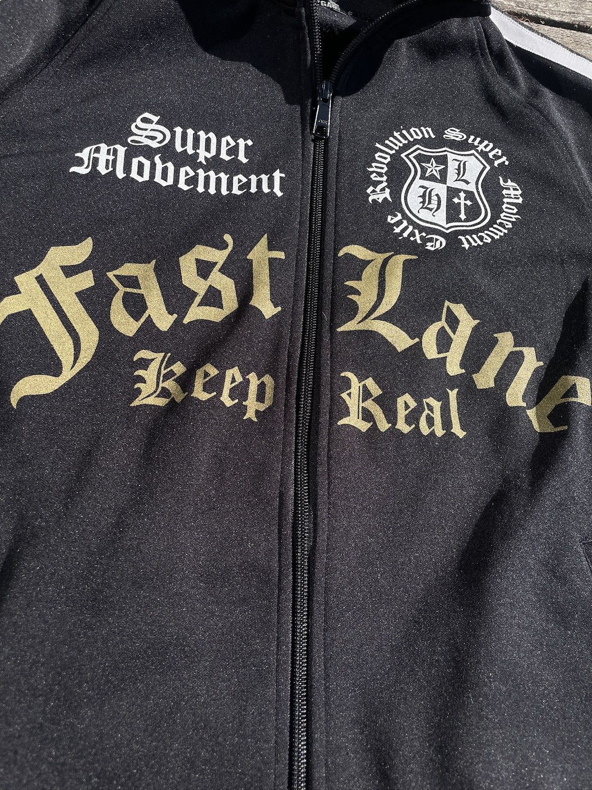 If Six Was Nine 2000s Japanese archive Vkei Gyaruo Poem Zip-up Jacket Y2K Size US L / EU 52-54 / 3 - 5 Thumbnail