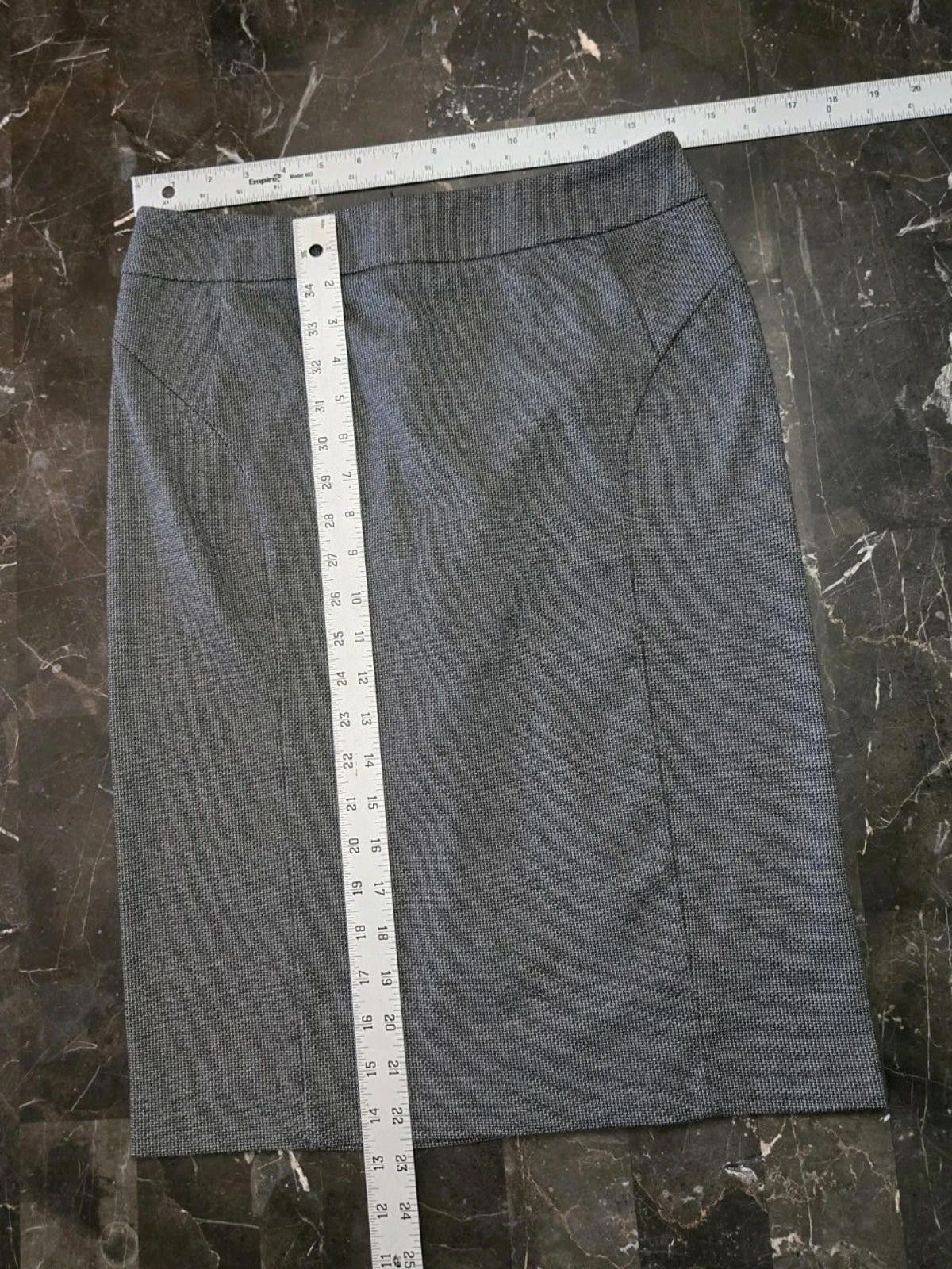 Other New York & Company Stretch Gray Pencil Skirt Womens Size 4 B Size 27" / US 4 / IT 40 - 11 Thumbnail