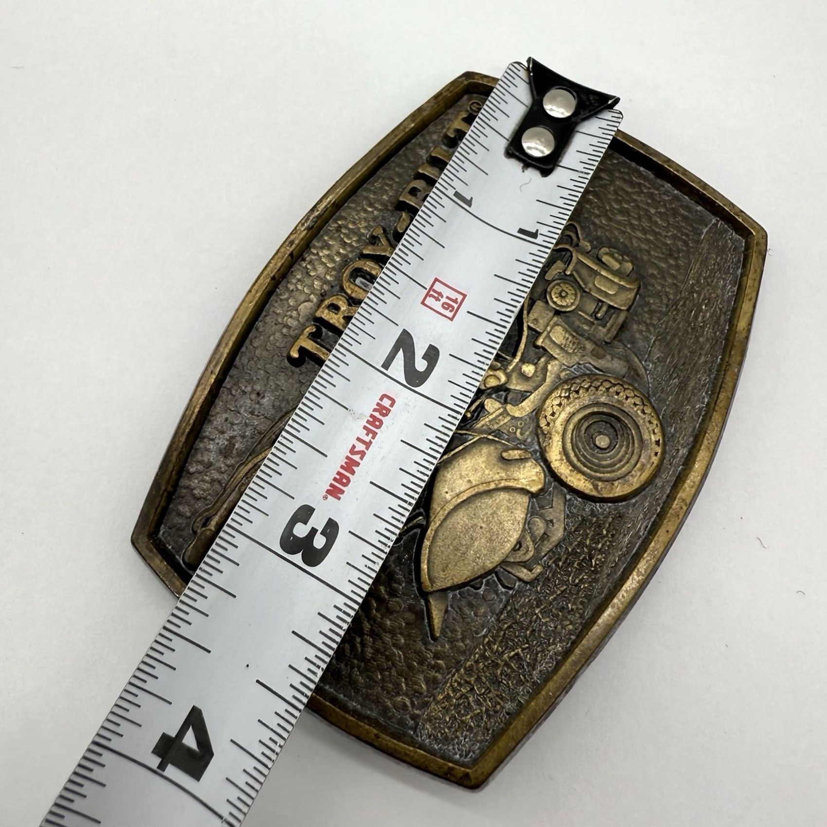 Vintage VINTAGE Troy-Bilt Belt Buckle Garden Way Manufacturing. Co Mens Brass - Size ONE SIZE - 4 Thumbnail