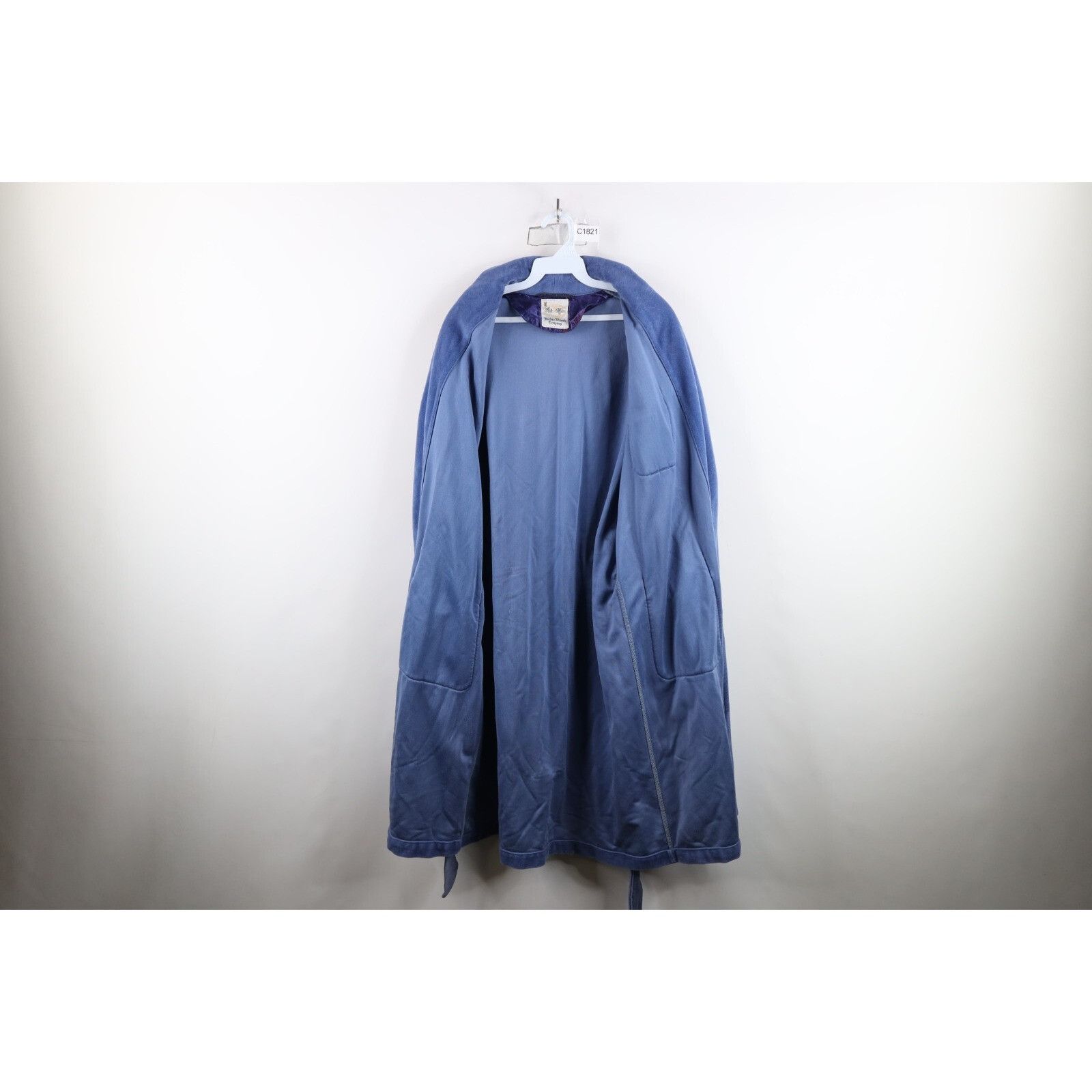 Vintage Vintage 50s Rockabilly Distressed Belted Velour Bath Robe Size US M / EU 48-50 / 2 - 10 Thumbnail