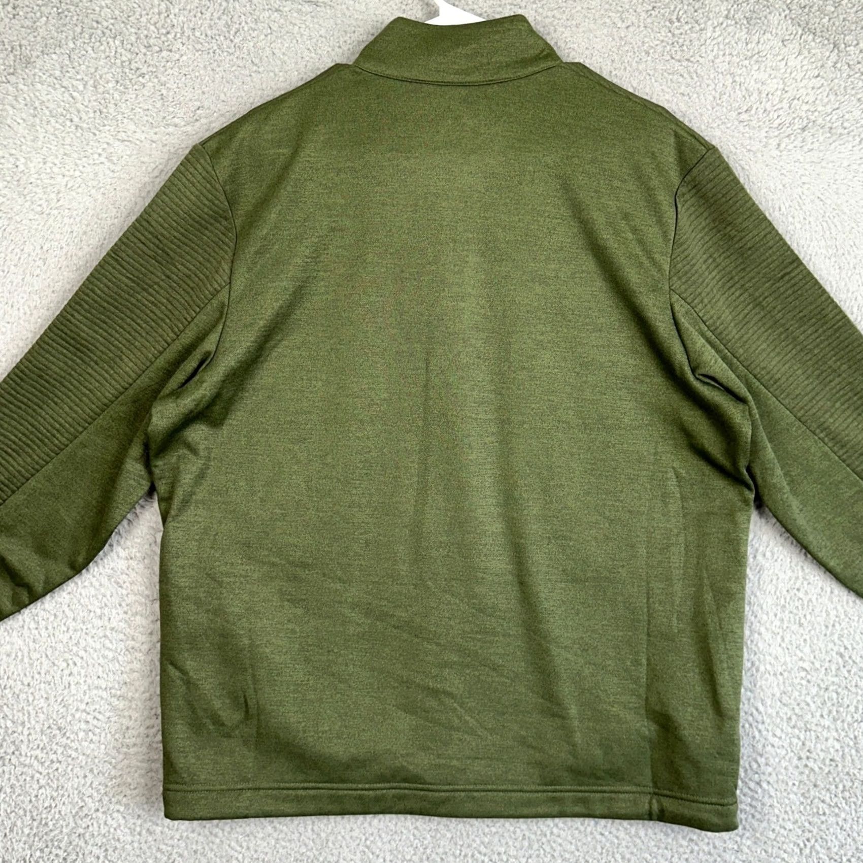 Callaway Callaway Golf Sweatshirt Mens M Green 1/4 Zip Fleece Lined Pullover Mock Neck Pocketed EUC Size US M / EU 48-50 / 2 - 2 Thumbnail