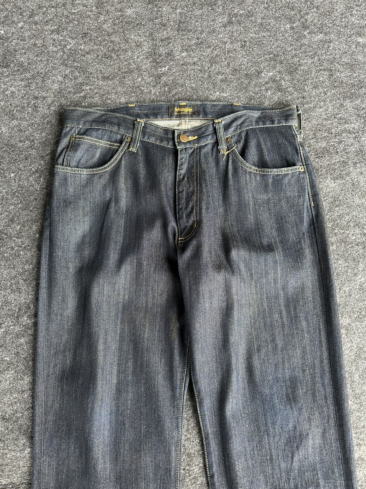 Beauty Beast × Vintage × Wrangler Vintage Wrangler Greensboro Washed Wax Blue Denim D456 Size US 34 / EU 50 - 2 Thumbnail