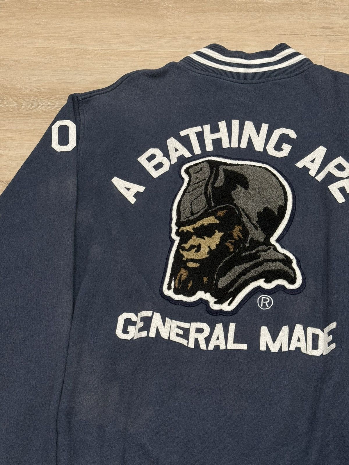 Bape Vintage Bape General Made Varsity Jacket Size US XL / EU 56 / 4 - 2 Thumbnail