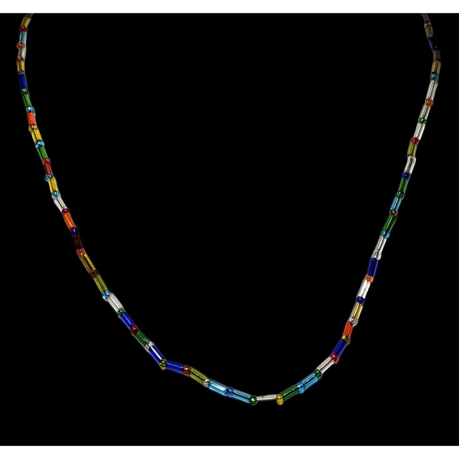 Other Simple Rainbow Glass Necklace Size ONE SIZE - 2 Thumbnail