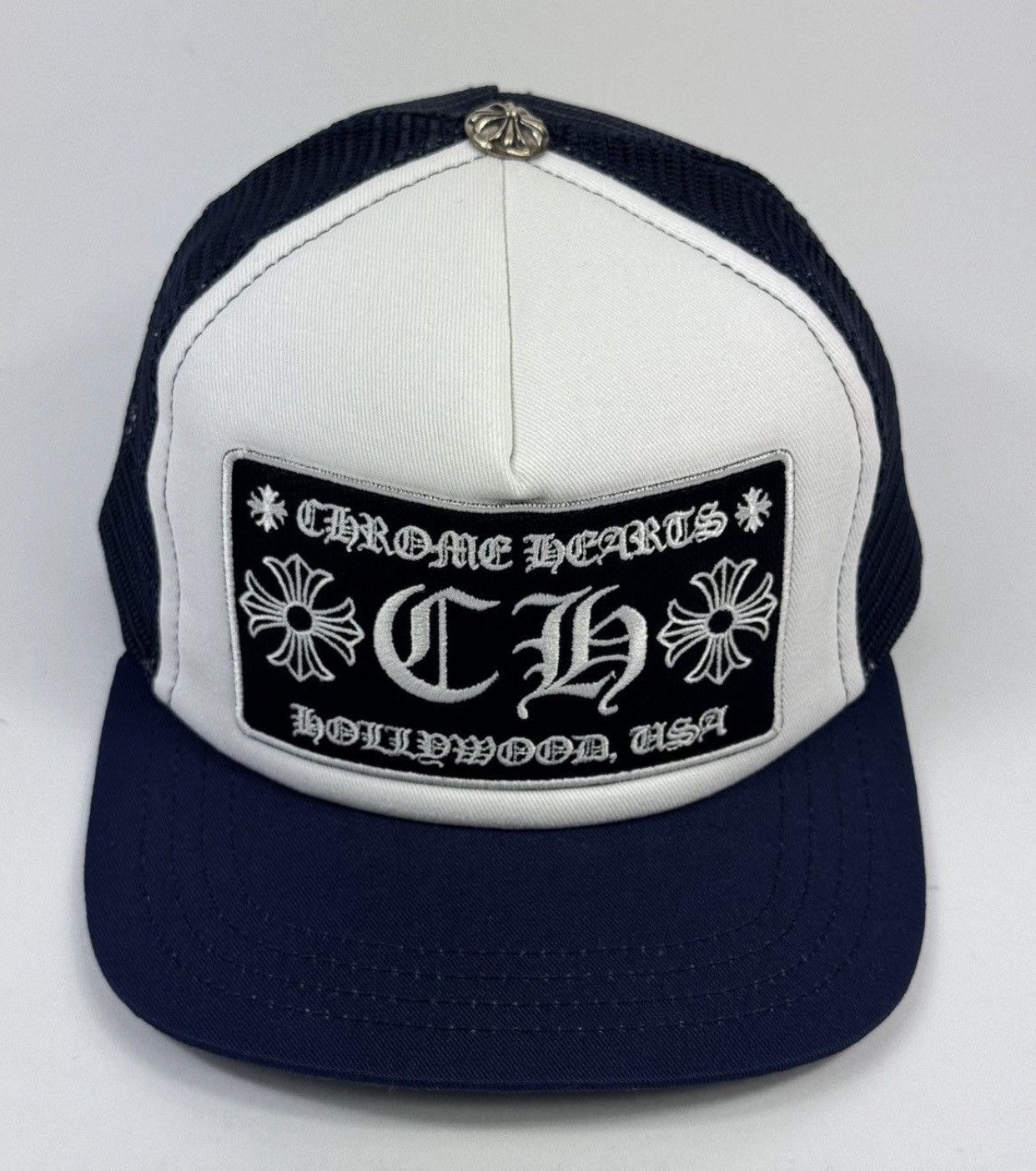 Chrome Hearts NAVY LOGO EMBROIDERED CAP ‼️RARE‼️ HONG KONG EXCLUSIVE * Size ONE SIZE - 1 Thumbnail