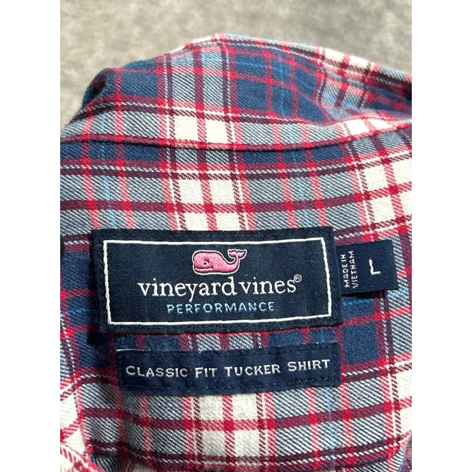 Vineyard Vines Vineyard Vines Tucker Shirt Mens Large Multi Lisbon Performance Logo Classic Fit Size US L / EU 52-54 / 3 - 4 Thumbnail